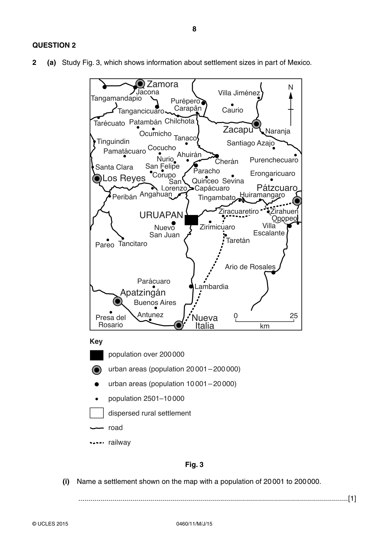 Cambridge IGCSE Geography 0460 2015 May/June Paper 1 · Variant 1 question paper, page 8 of 32