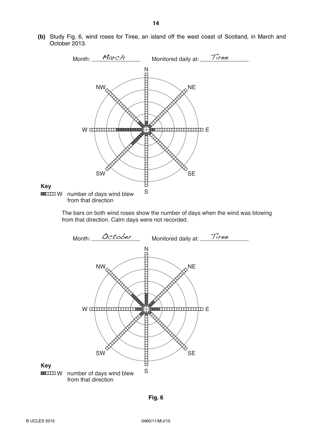 Cambridge IGCSE Geography 0460 2015 May/June Paper 1 · Variant 1 question paper, page 14 of 32