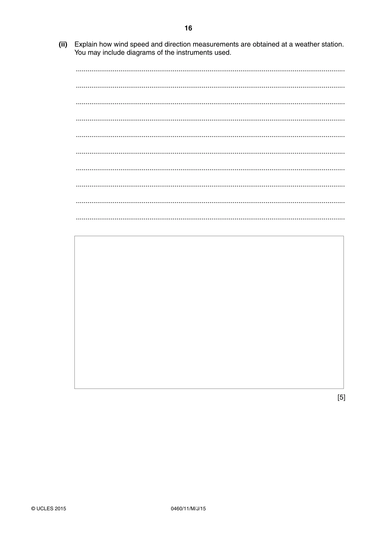 Cambridge IGCSE Geography 0460 2015 May/June Paper 1 · Variant 1 question paper, page 16 of 32