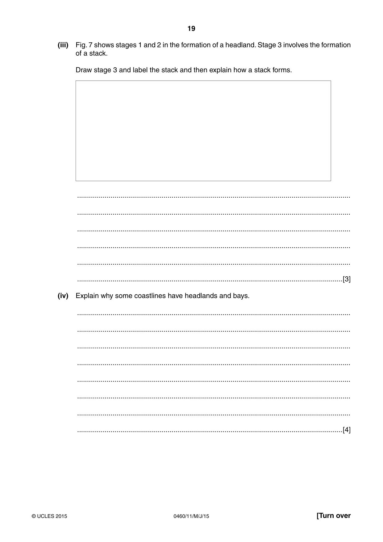 Cambridge IGCSE Geography 0460 2015 May/June Paper 1 · Variant 1 question paper, page 19 of 32
