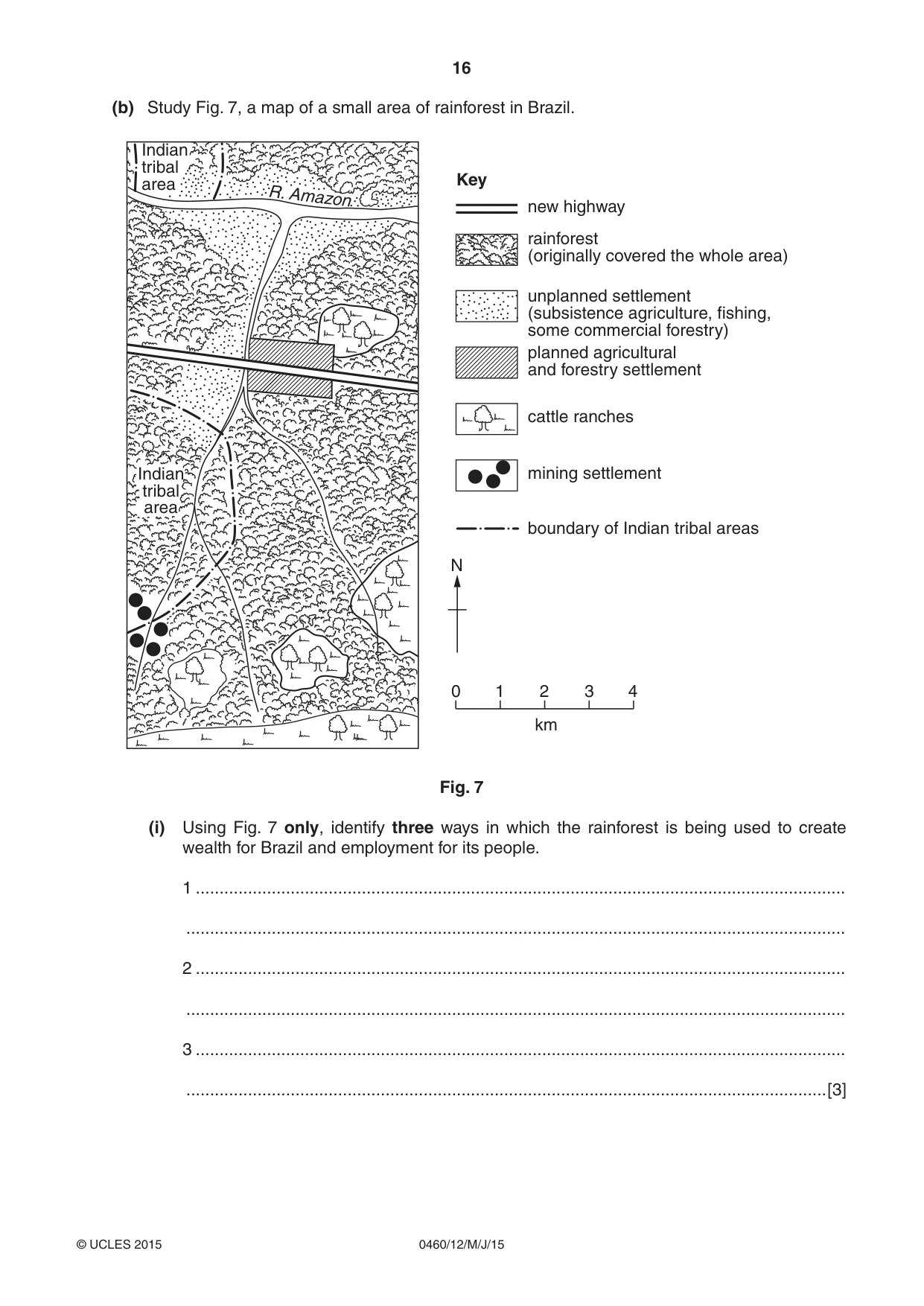 Cambridge IGCSE Geography 0460 2015 May/June Paper 1 · Variant 2 question paper, page 16 of 28