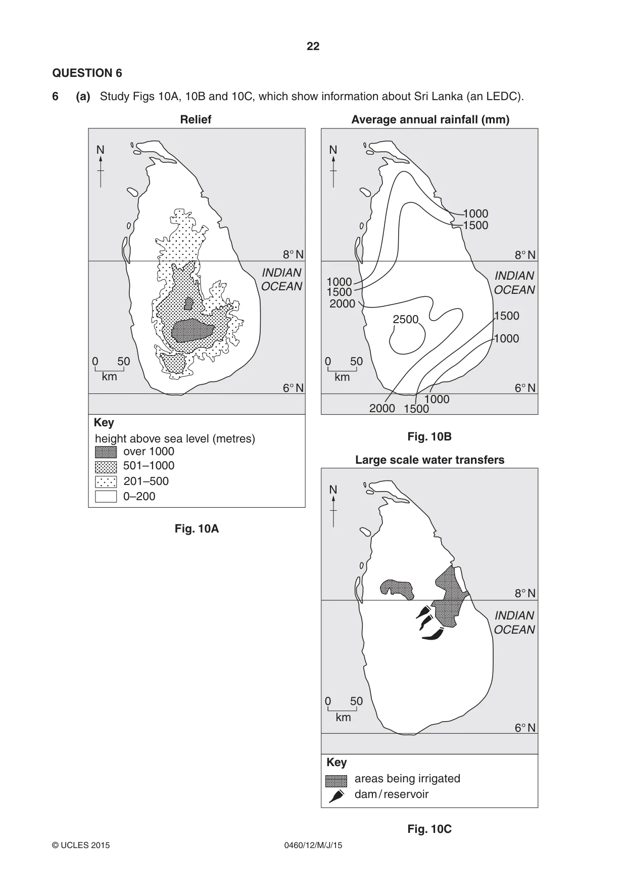 Cambridge IGCSE Geography 0460 2015 May/June Paper 1 · Variant 2 question paper, page 22 of 28