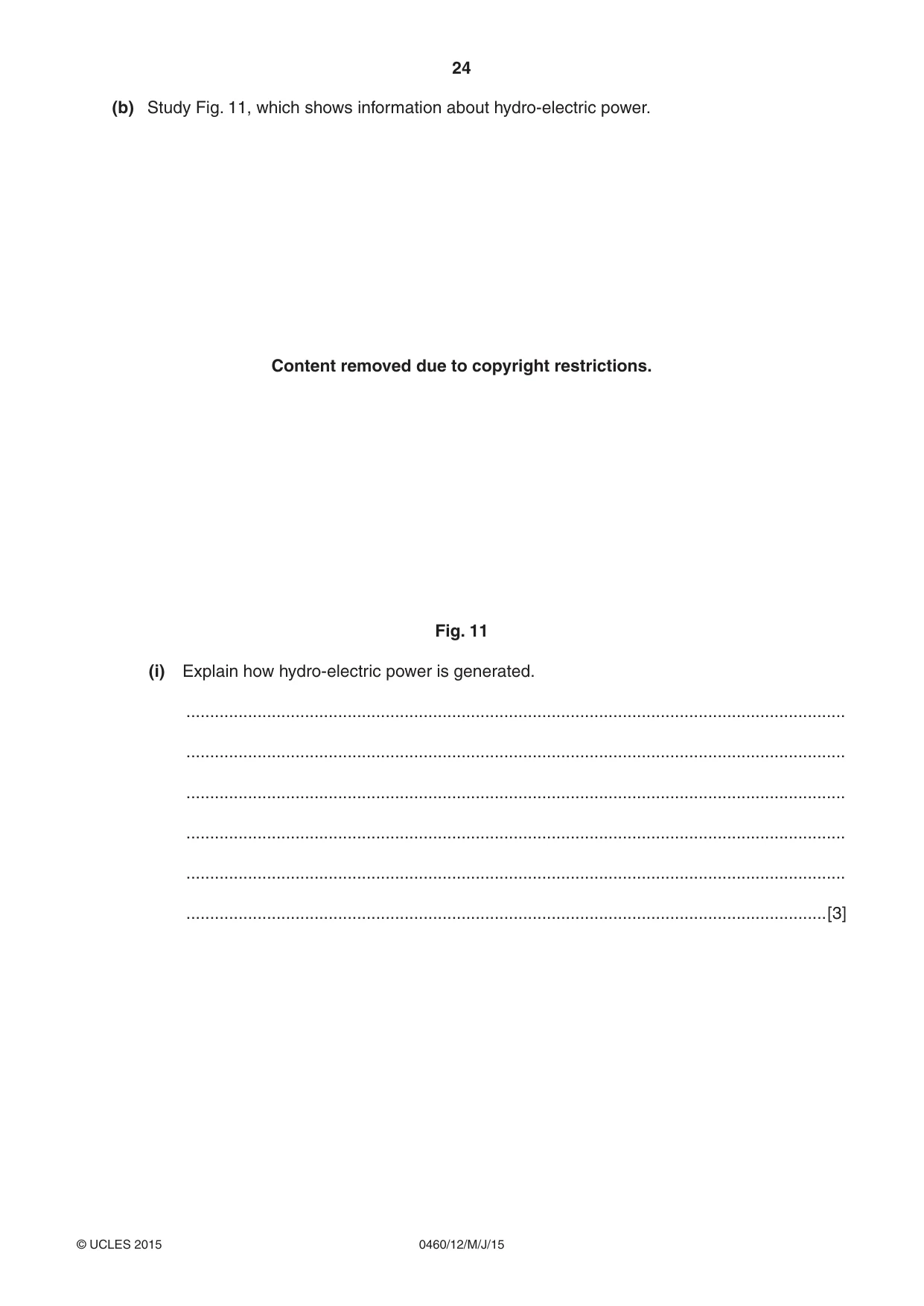 Cambridge IGCSE Geography 0460 2015 May/June Paper 1 · Variant 2 question paper, page 24 of 28