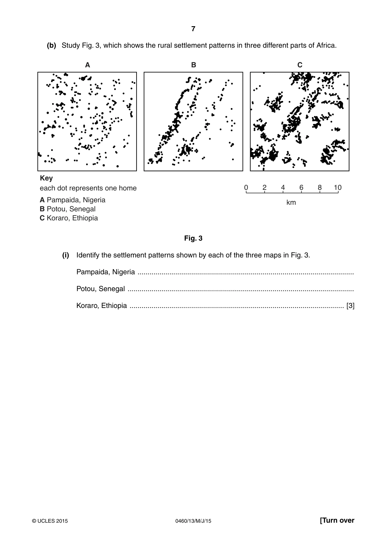 Cambridge IGCSE Geography 0460 2015 May/June Paper 1 · Variant 3 question paper, page 7 of 28
