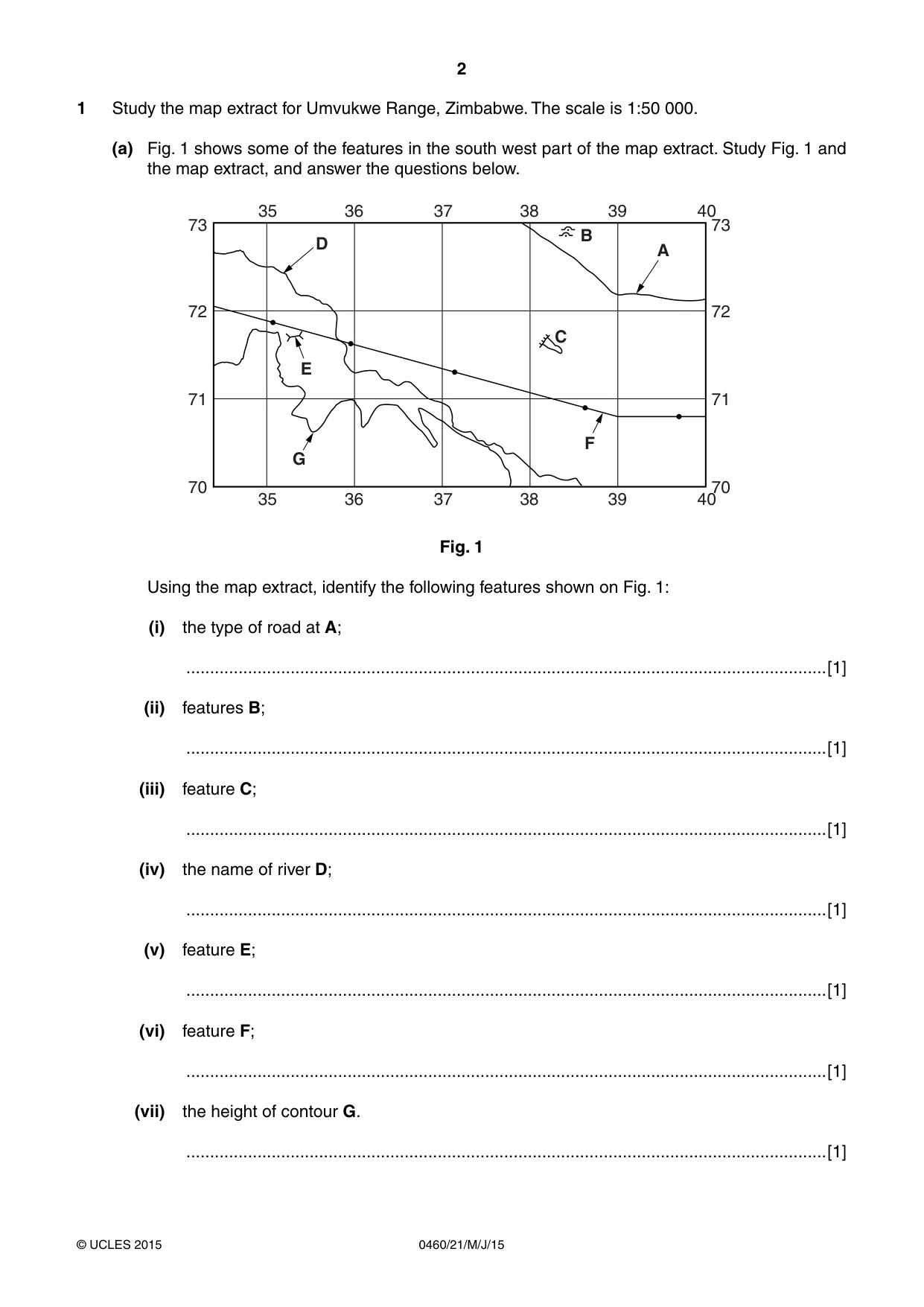 Cambridge IGCSE Geography 0460 2015 May/June Paper 2 · Variant 1 question paper, page 2 of 16