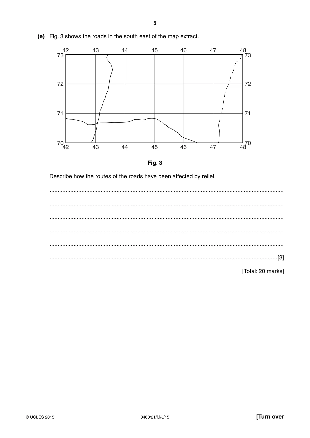 Cambridge IGCSE Geography 0460 2015 May/June Paper 2 · Variant 1 question paper, page 5 of 16