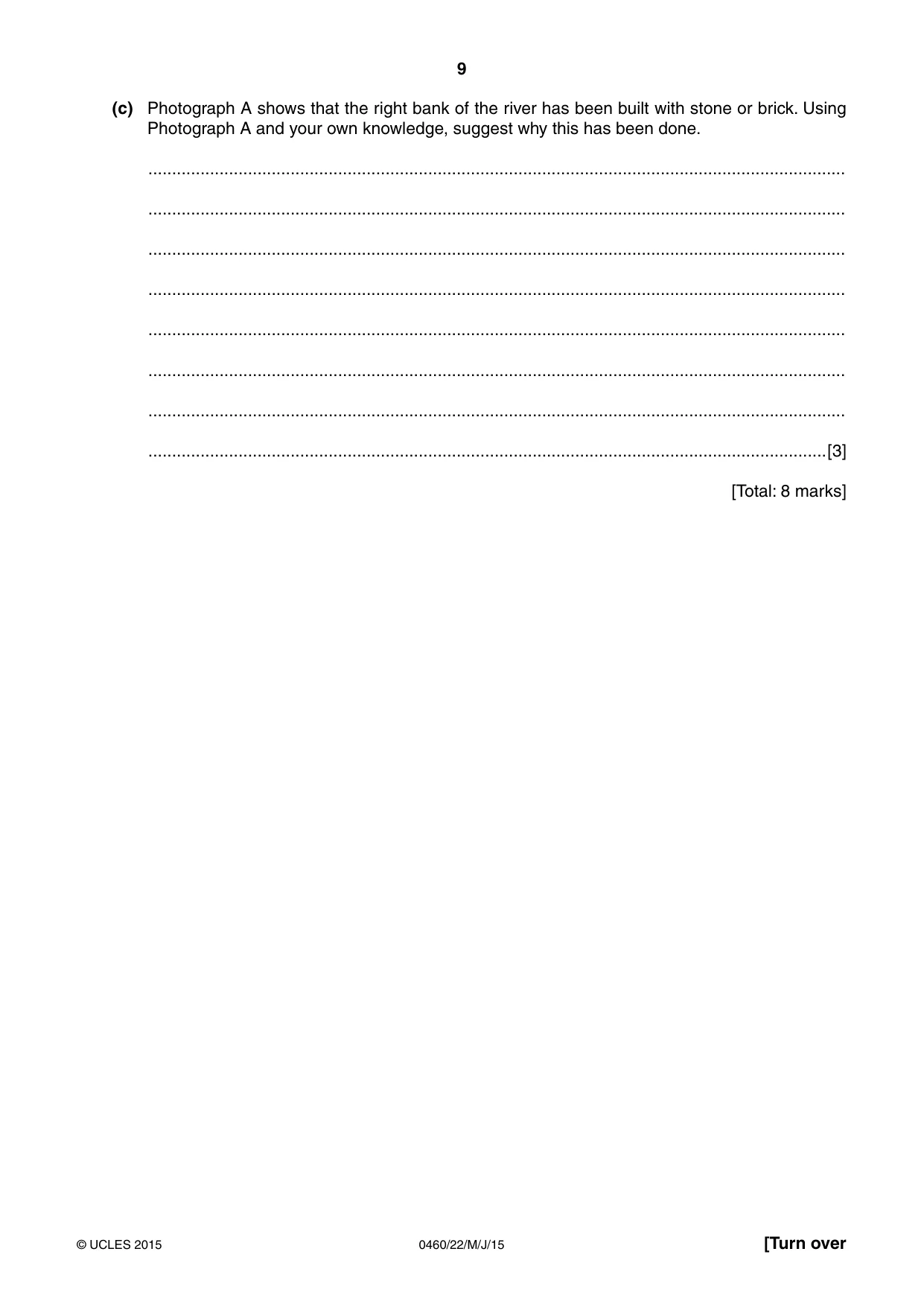 Cambridge IGCSE Geography 0460 2015 May/June Paper 2 · Variant 2 question paper, page 9 of 16