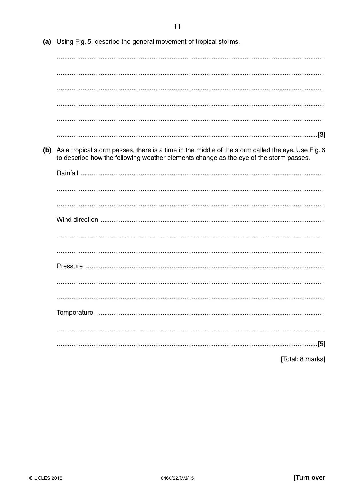 Cambridge IGCSE Geography 0460 2015 May/June Paper 2 · Variant 2 question paper, page 11 of 16
