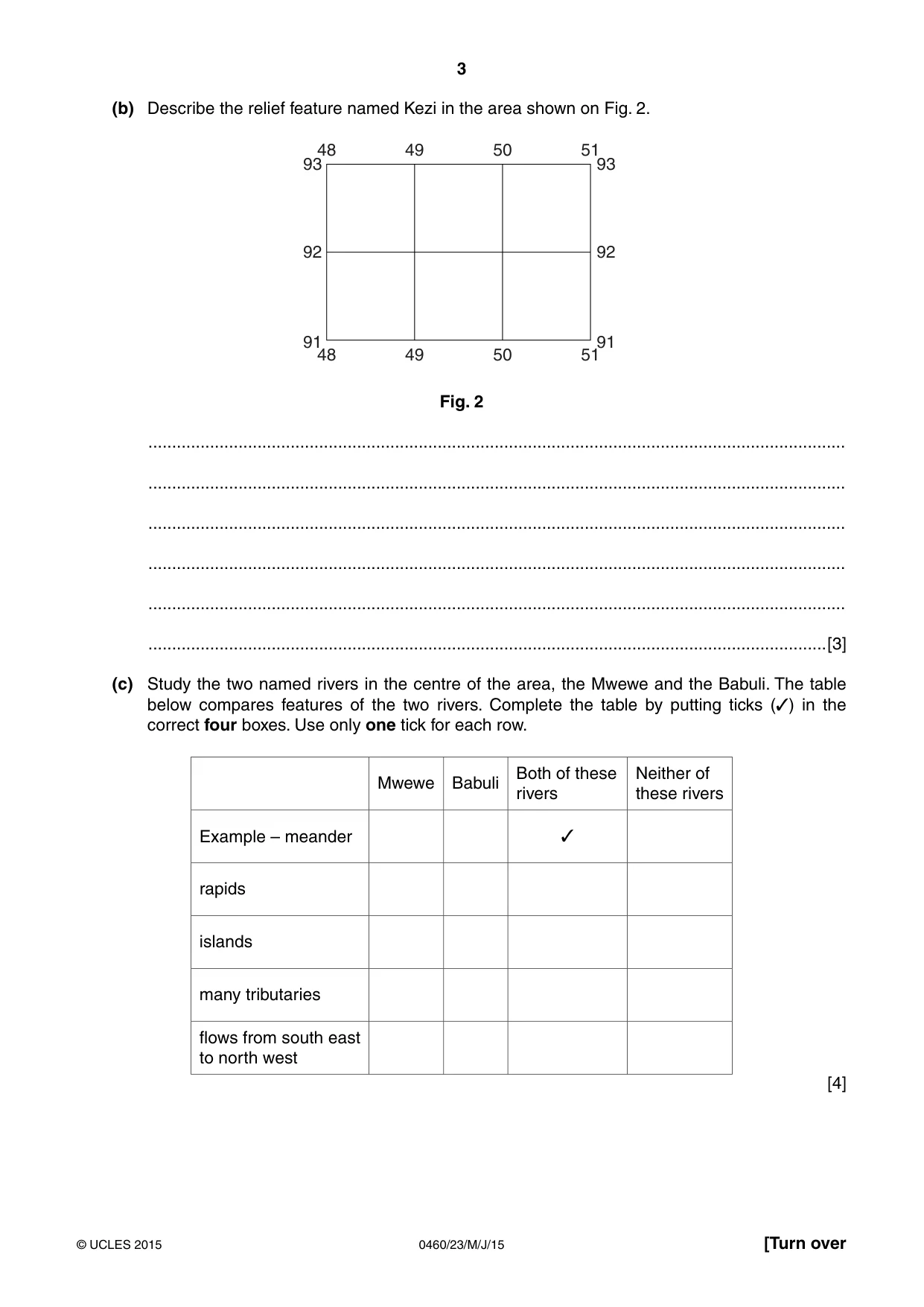 Cambridge IGCSE Geography 0460 2015 May/June Paper 2 · Variant 3 question paper, page 3 of 16