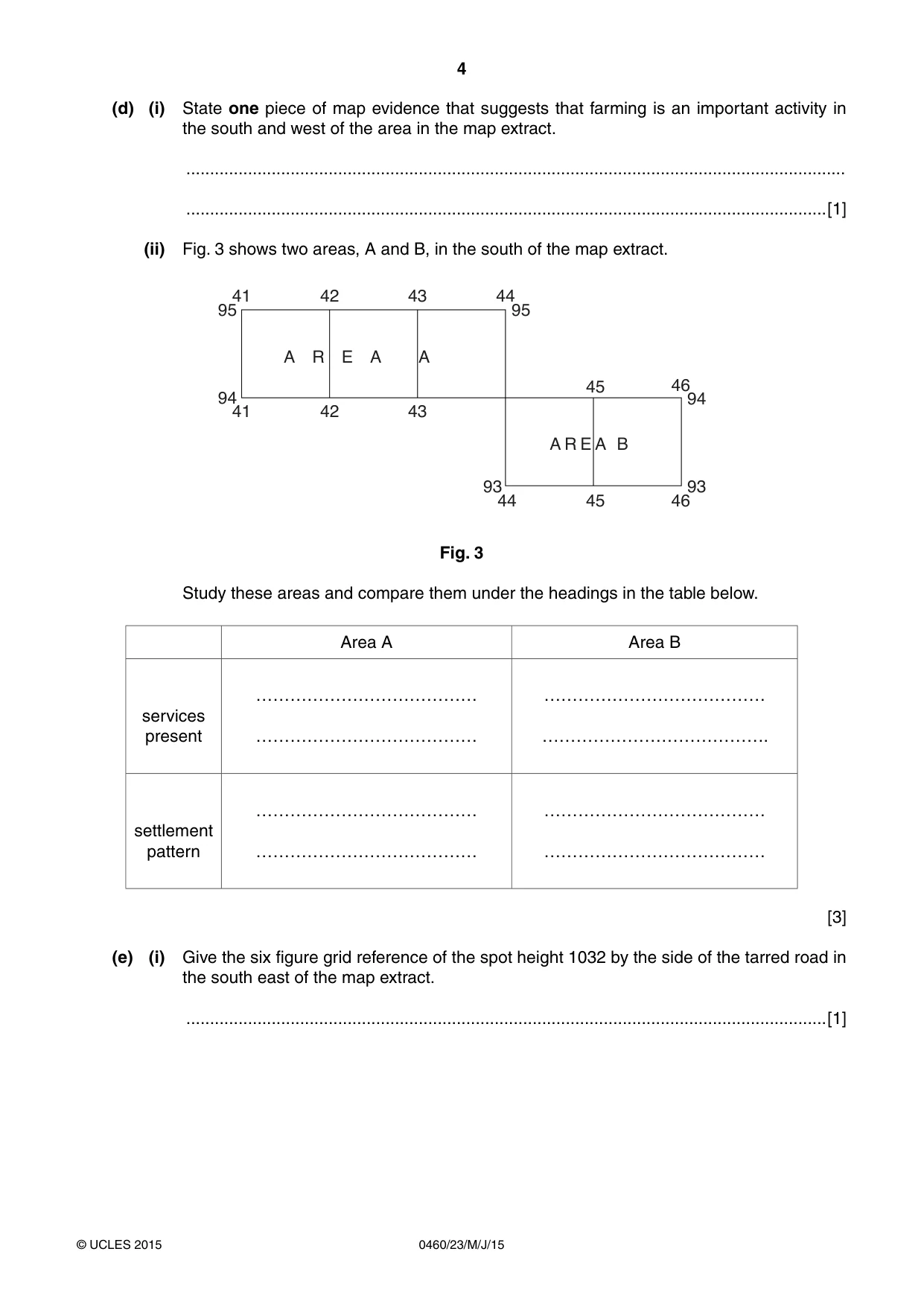 Cambridge IGCSE Geography 0460 2015 May/June Paper 2 · Variant 3 question paper, page 4 of 16