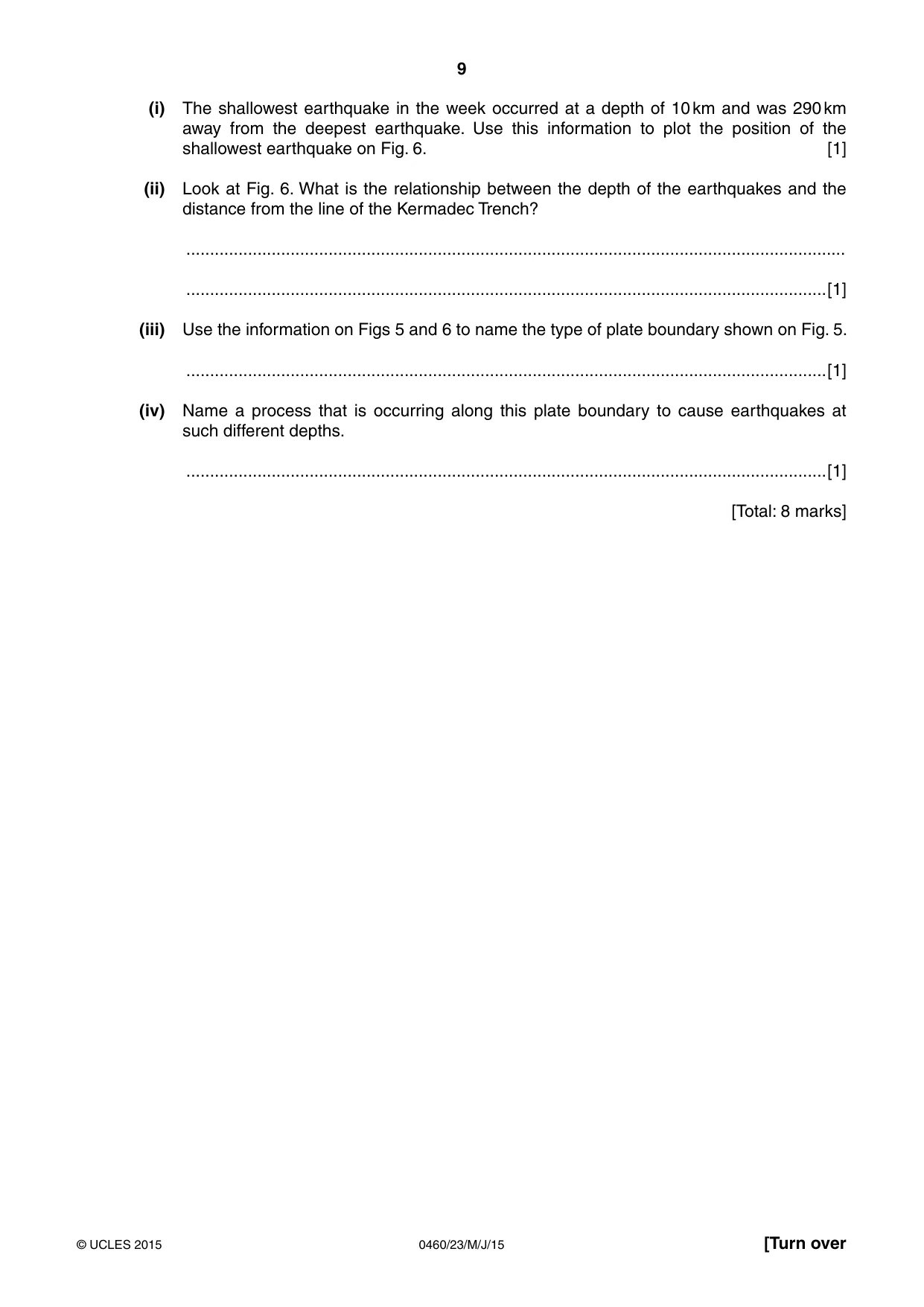 Cambridge IGCSE Geography 0460 2015 May/June Paper 2 · Variant 3 question paper, page 9 of 16