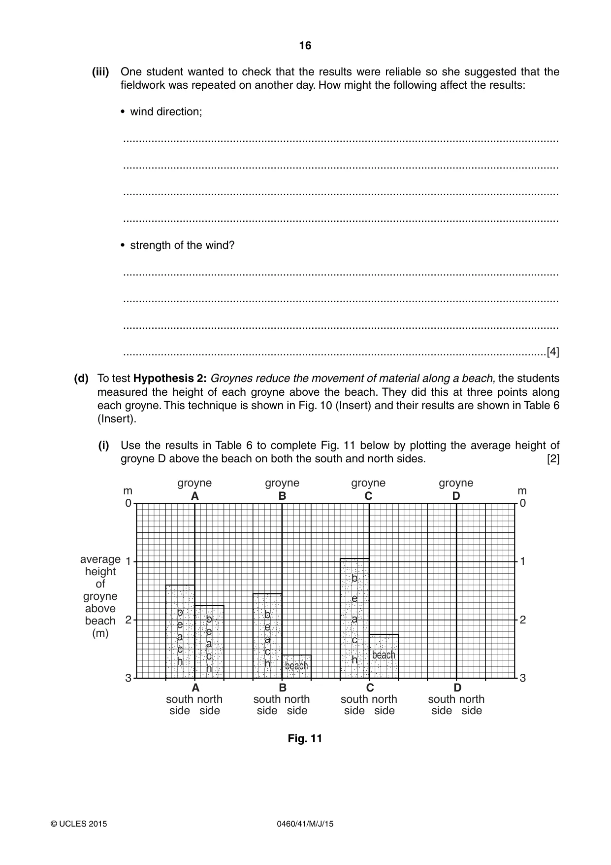 Cambridge IGCSE Geography 0460 2015 May/June Paper 4 · Variant 1 question paper, page 16 of 20