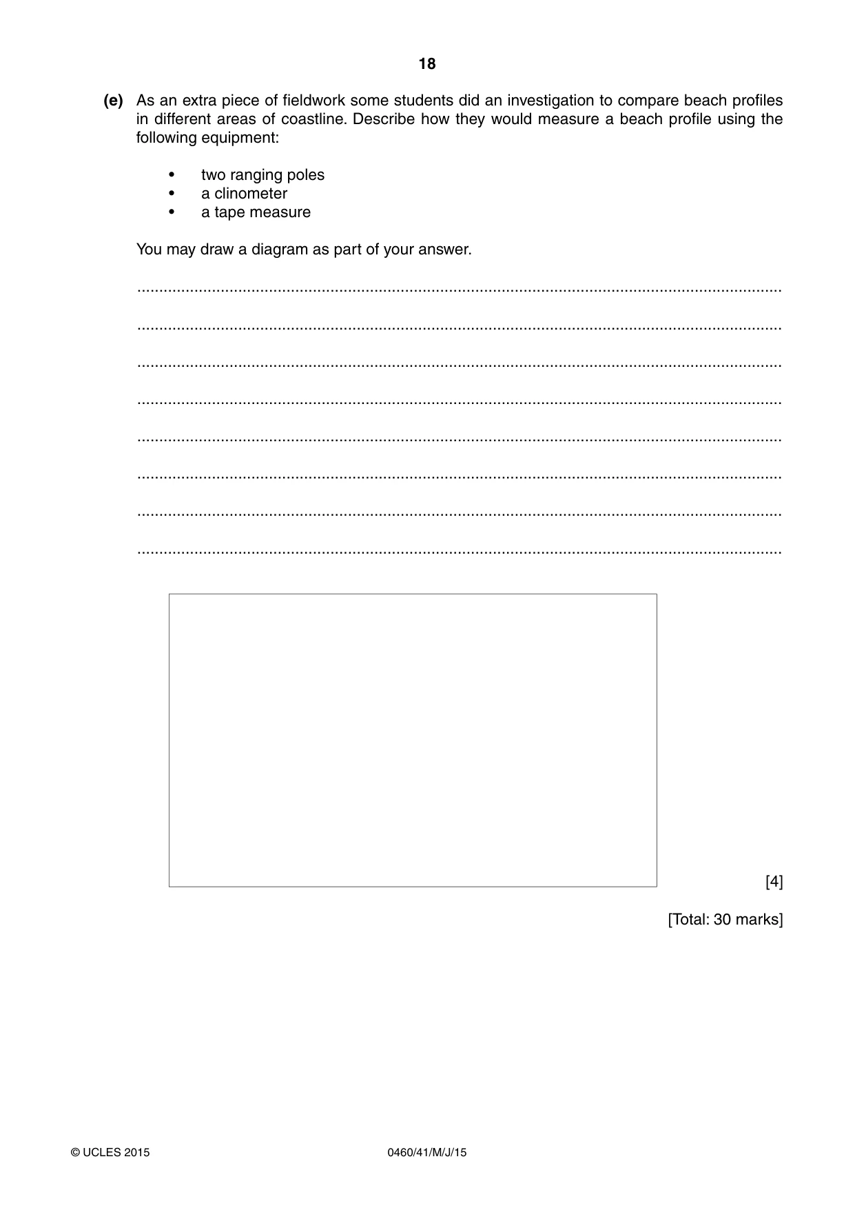 Cambridge IGCSE Geography 0460 2015 May/June Paper 4 · Variant 1 question paper, page 18 of 20