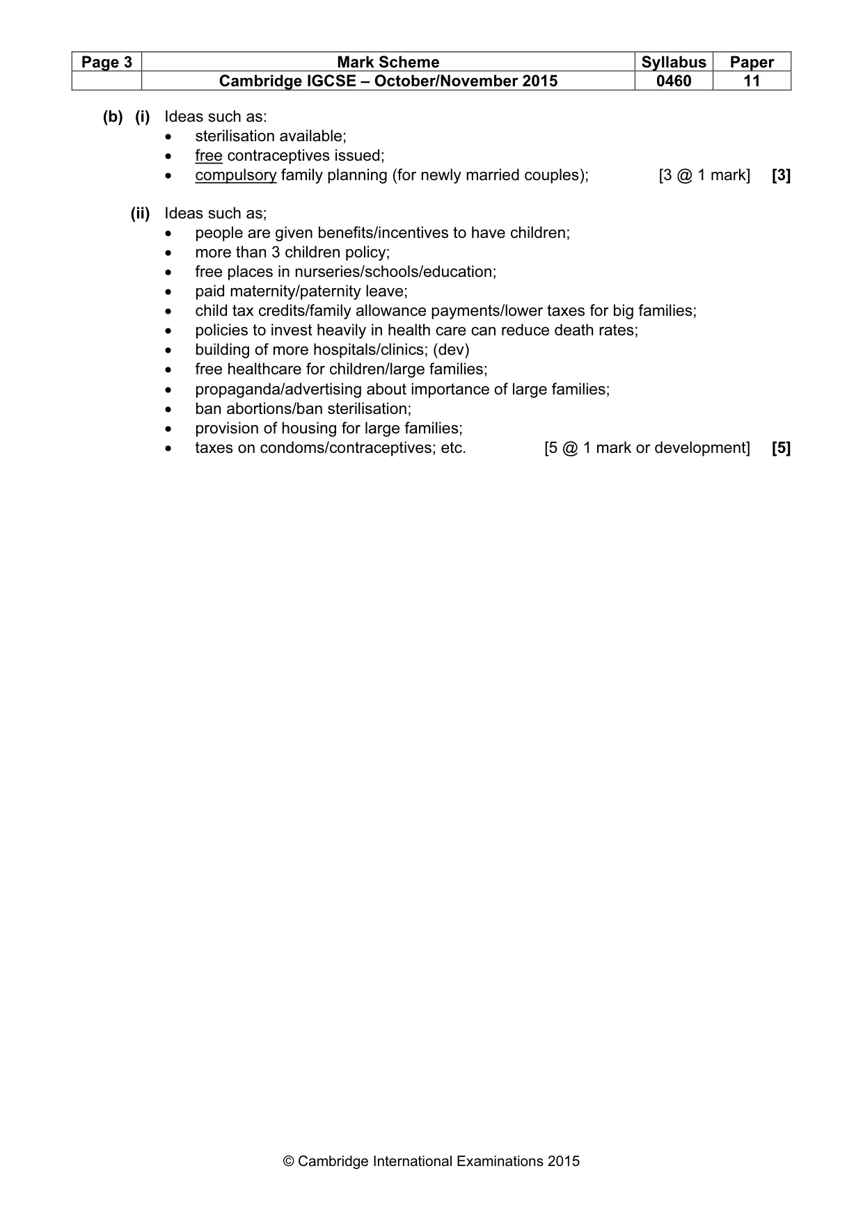 Mark scheme, page 3 of 15