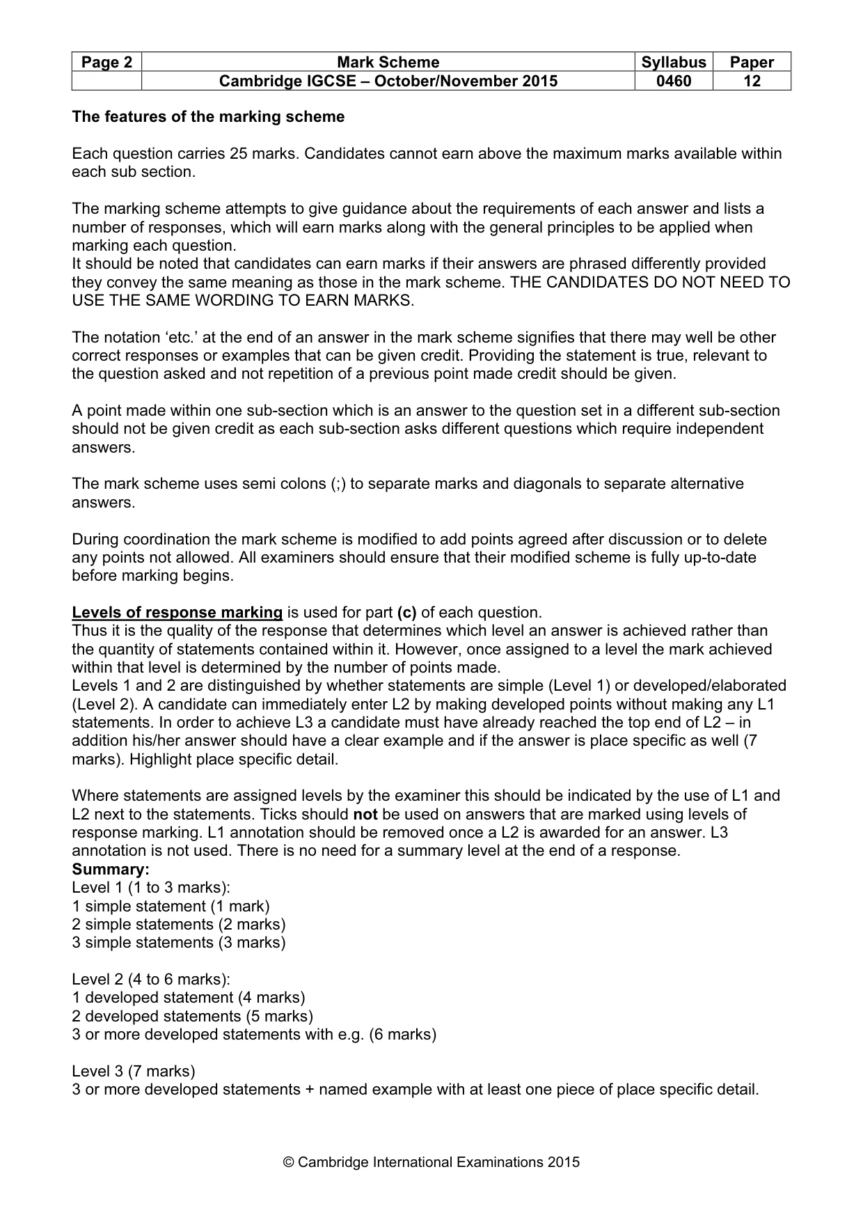Mark scheme, page 2 of 15