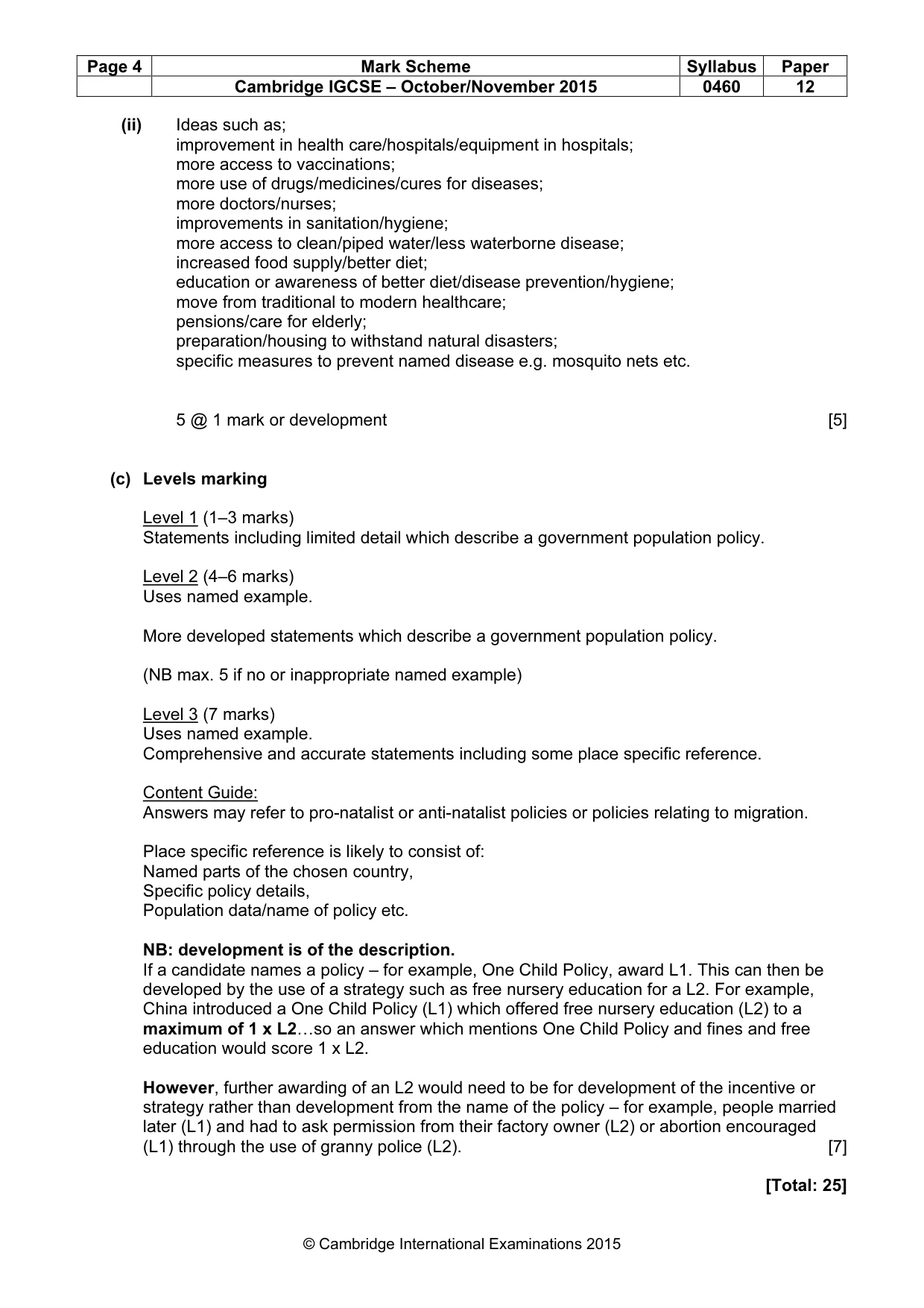 Mark scheme, page 4 of 15