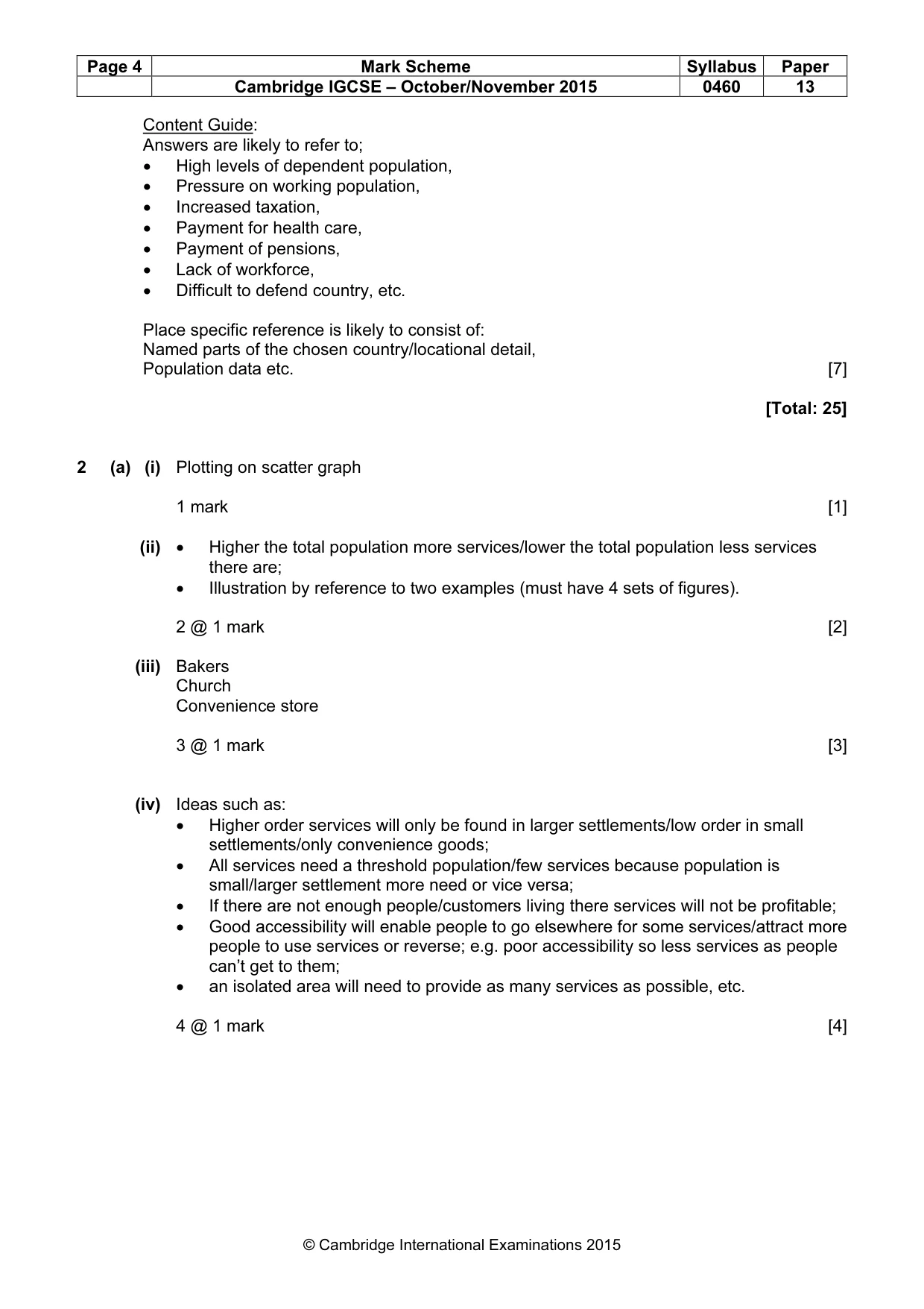 Mark scheme, page 4 of 13