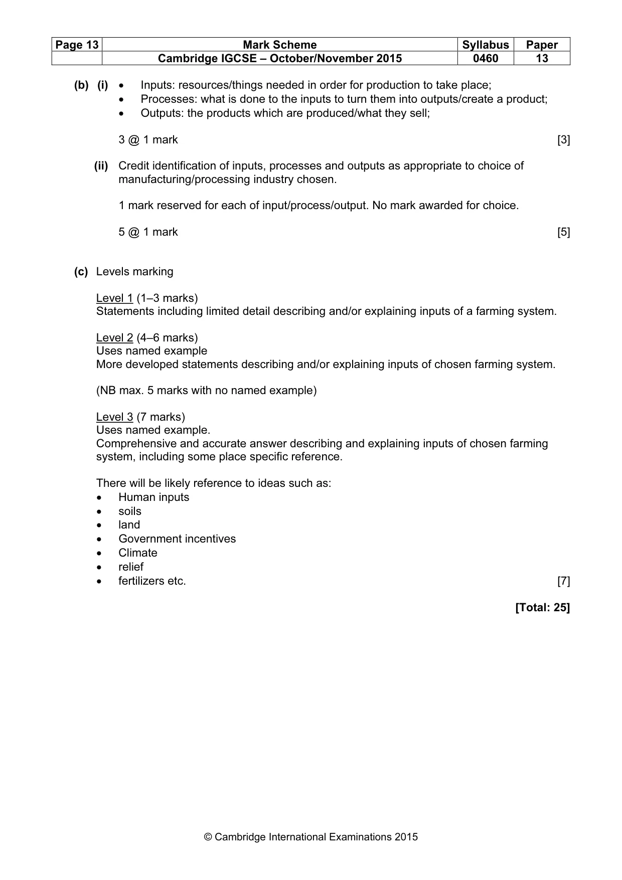 Mark scheme, page 13 of 13