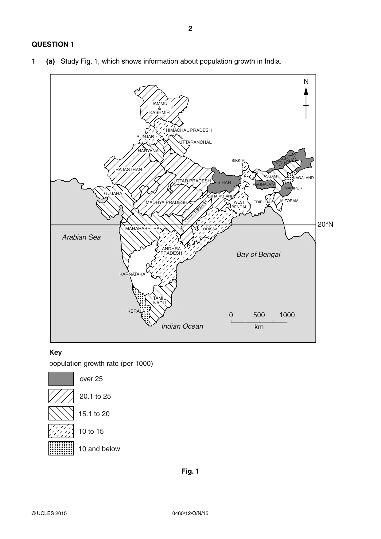 Cambridge IGCSE Geography 0460 2015 Oct/Nov Paper 1 · Variant 2 question paper, page 2 of 28