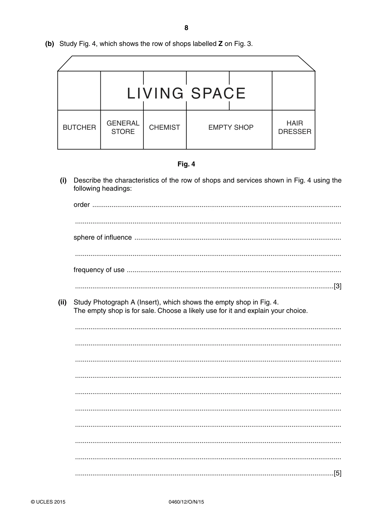 Cambridge IGCSE Geography 0460 2015 Oct/Nov Paper 1 · Variant 2 question paper, page 8 of 28