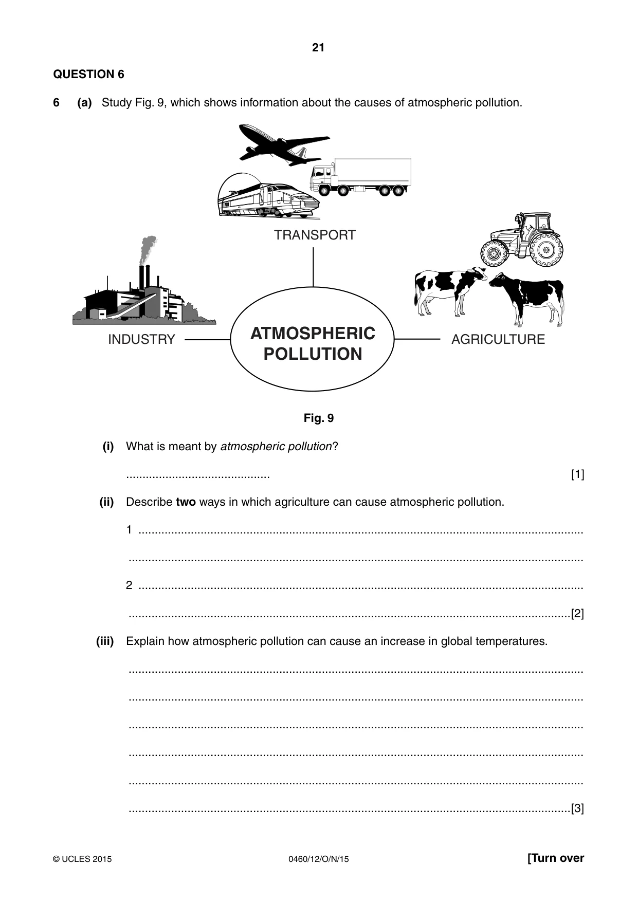 Cambridge IGCSE Geography 0460 2015 Oct/Nov Paper 1 · Variant 2 question paper, page 21 of 28