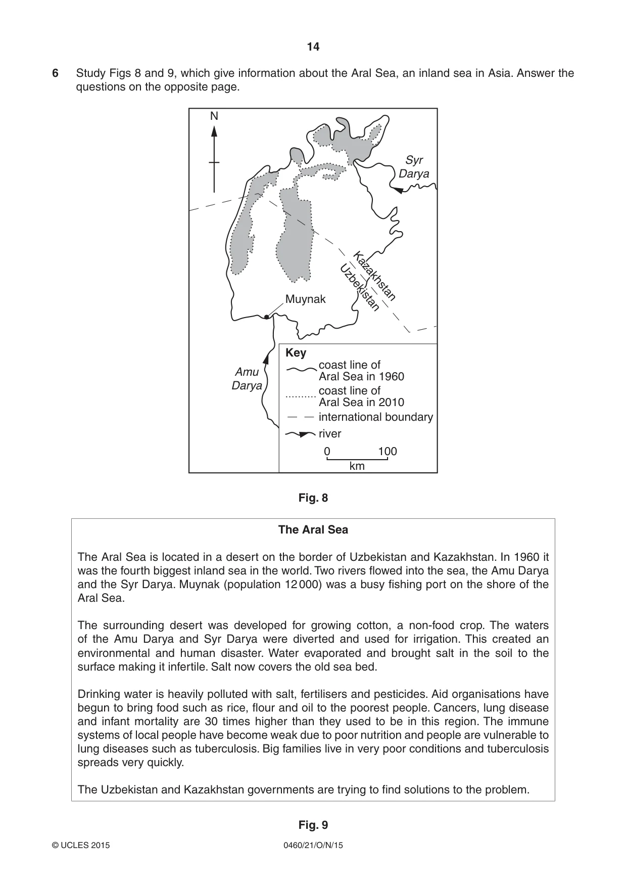 Cambridge IGCSE Geography 0460 2015 Oct/Nov Paper 2 · Variant 1 question paper, page 14 of 20