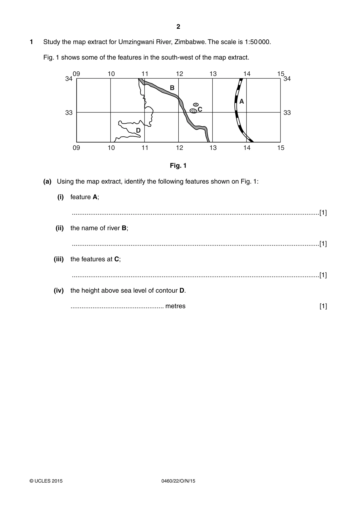 Cambridge IGCSE Geography 0460 2015 Oct/Nov Paper 2 · Variant 2 question paper, page 2 of 20