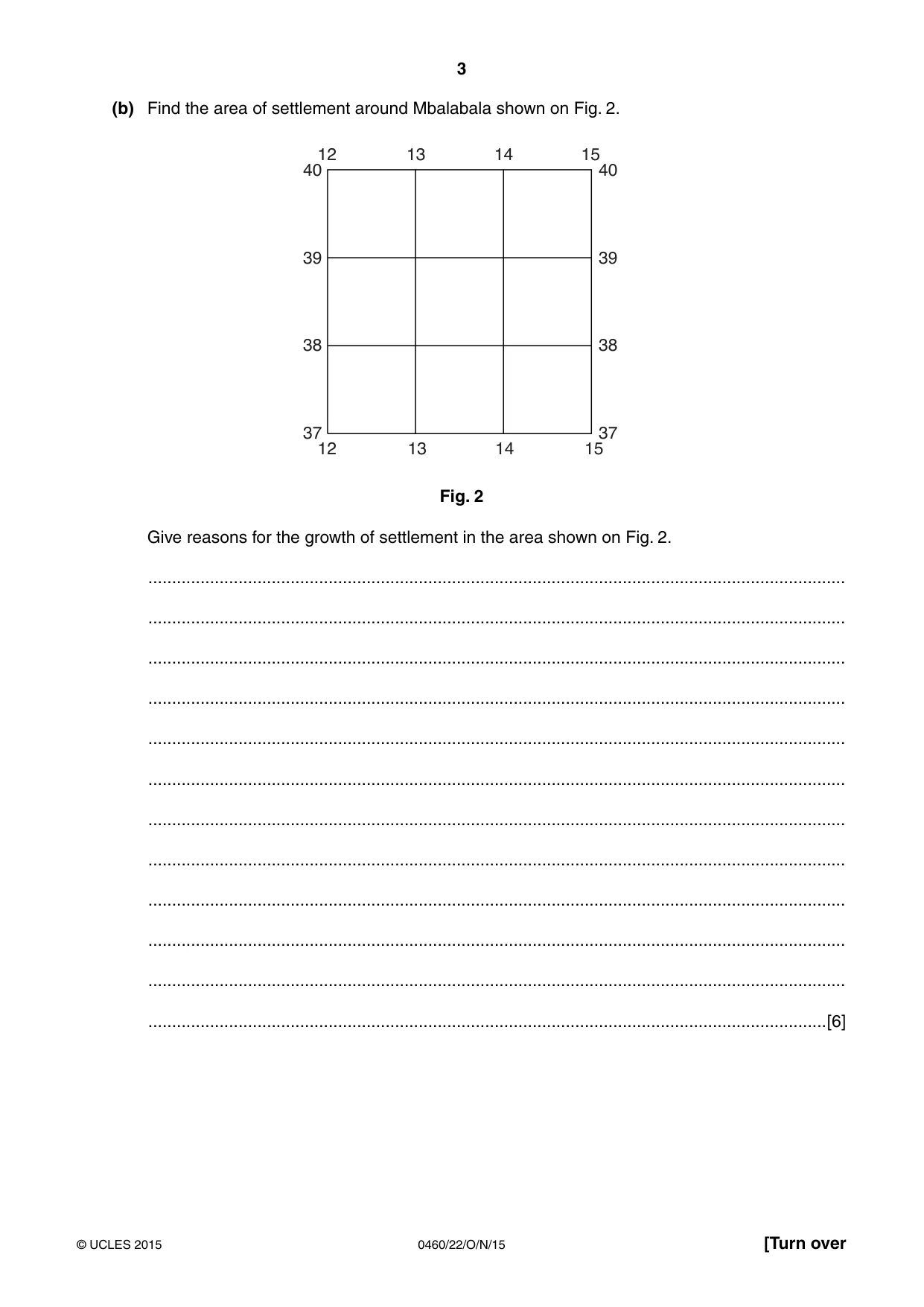 Cambridge IGCSE Geography 0460 2015 Oct/Nov Paper 2 · Variant 2 question paper, page 3 of 20
