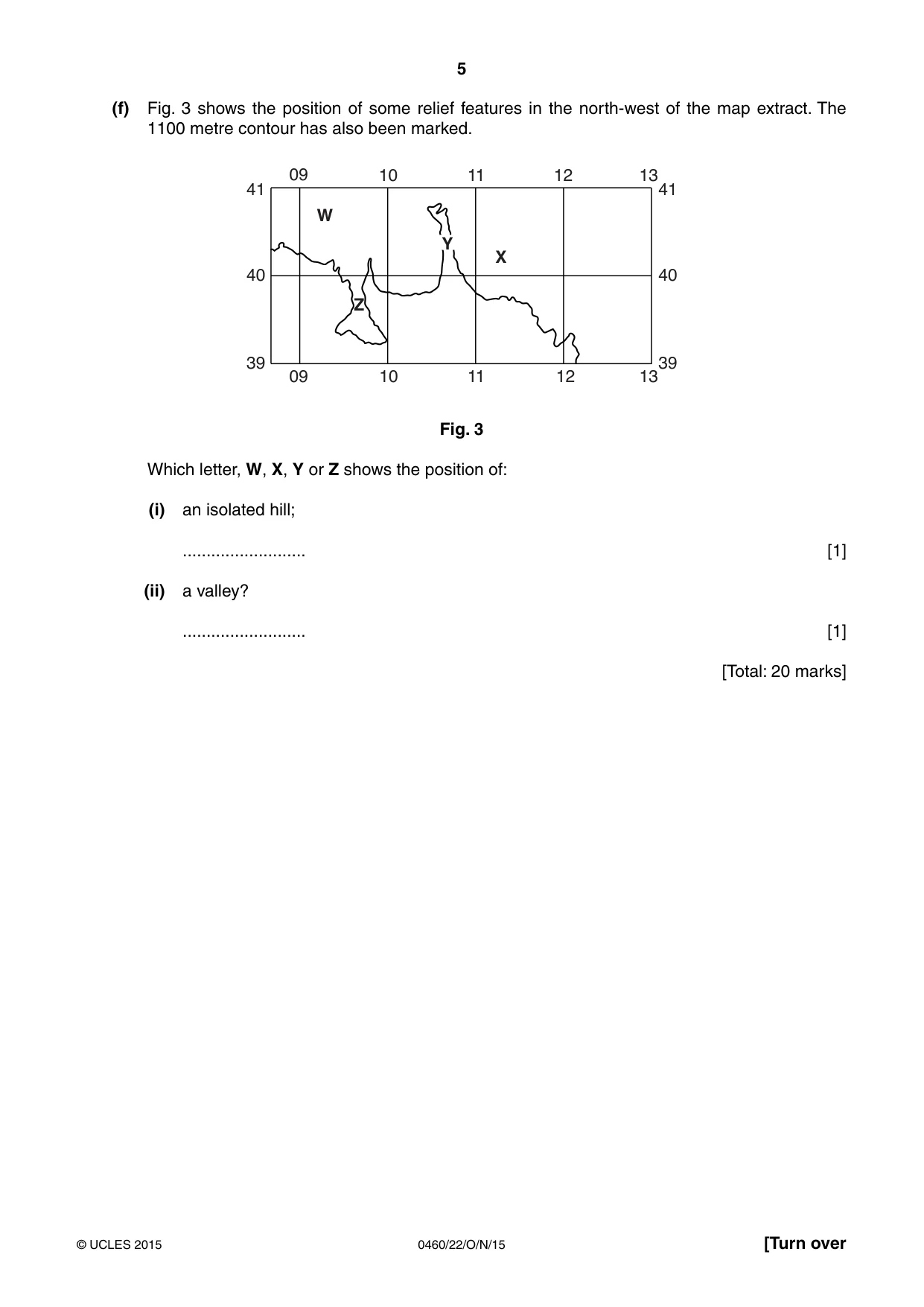Cambridge IGCSE Geography 0460 2015 Oct/Nov Paper 2 · Variant 2 question paper, page 5 of 20