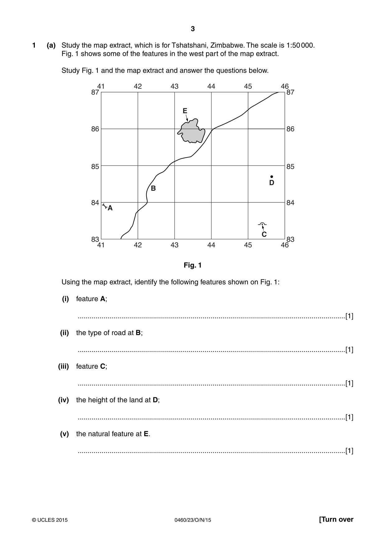 Cambridge IGCSE Geography 0460 2015 Oct/Nov Paper 2 · Variant 3 question paper, page 3 of 20