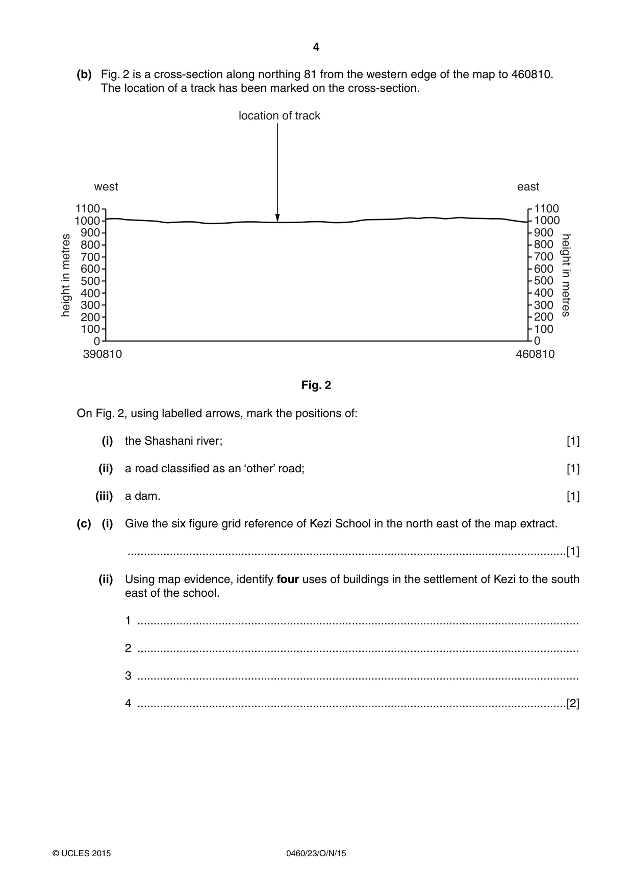 Cambridge IGCSE Geography 0460 2015 Oct/Nov Paper 2 · Variant 3 question paper, page 4 of 20