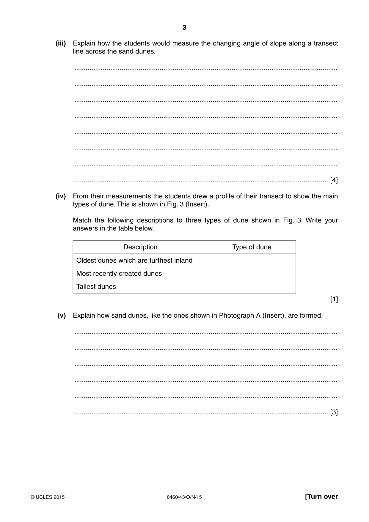 Cambridge IGCSE Geography 0460 2015 Oct/Nov Paper 4 · Variant 3 question paper, page 3 of 16