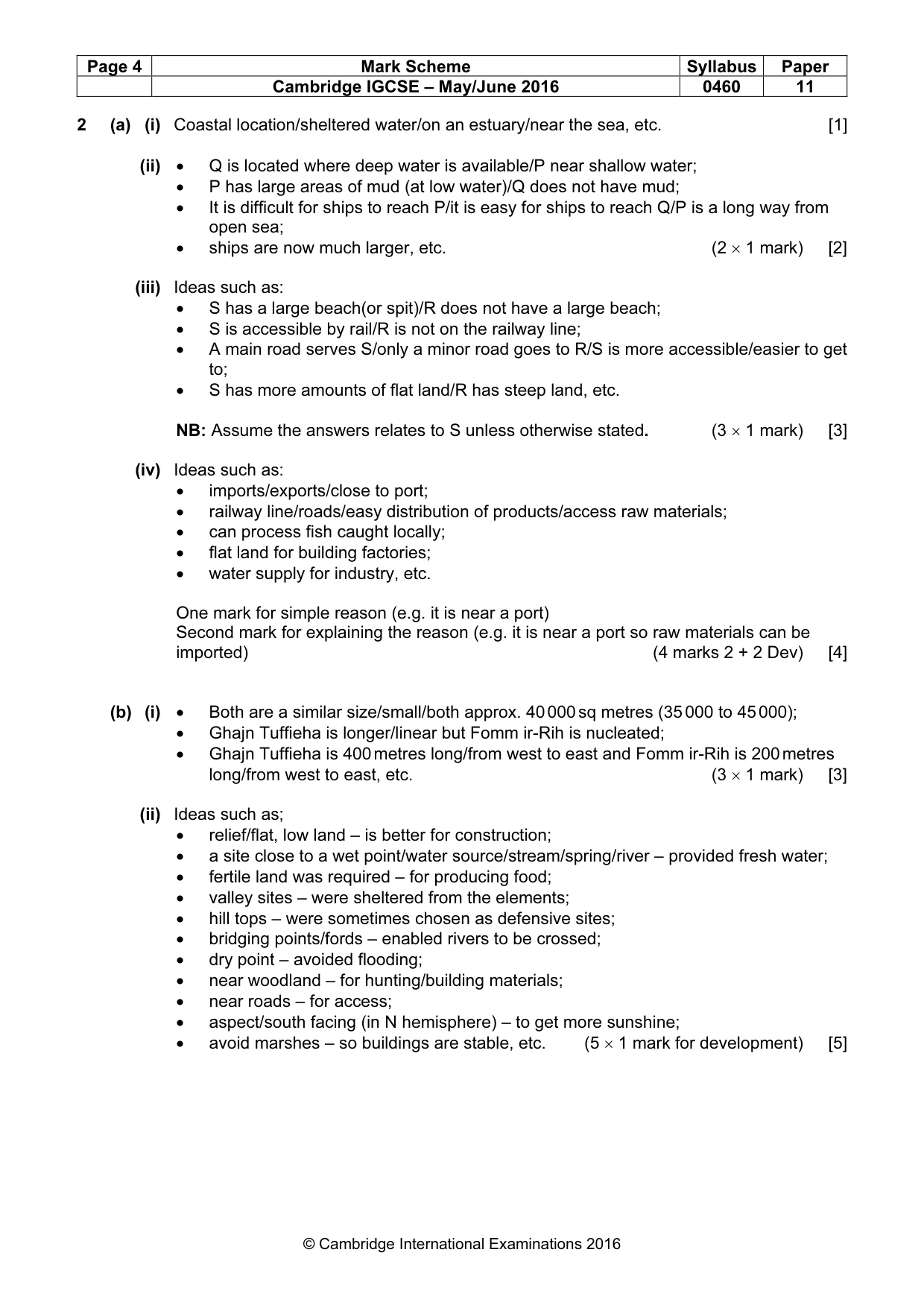 Mark scheme, page 4 of 13