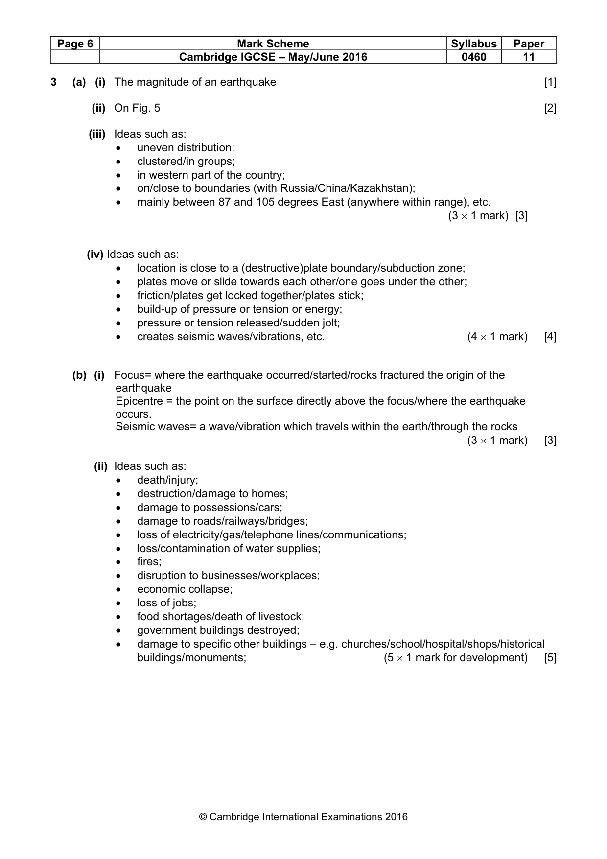 Mark scheme, page 6 of 13