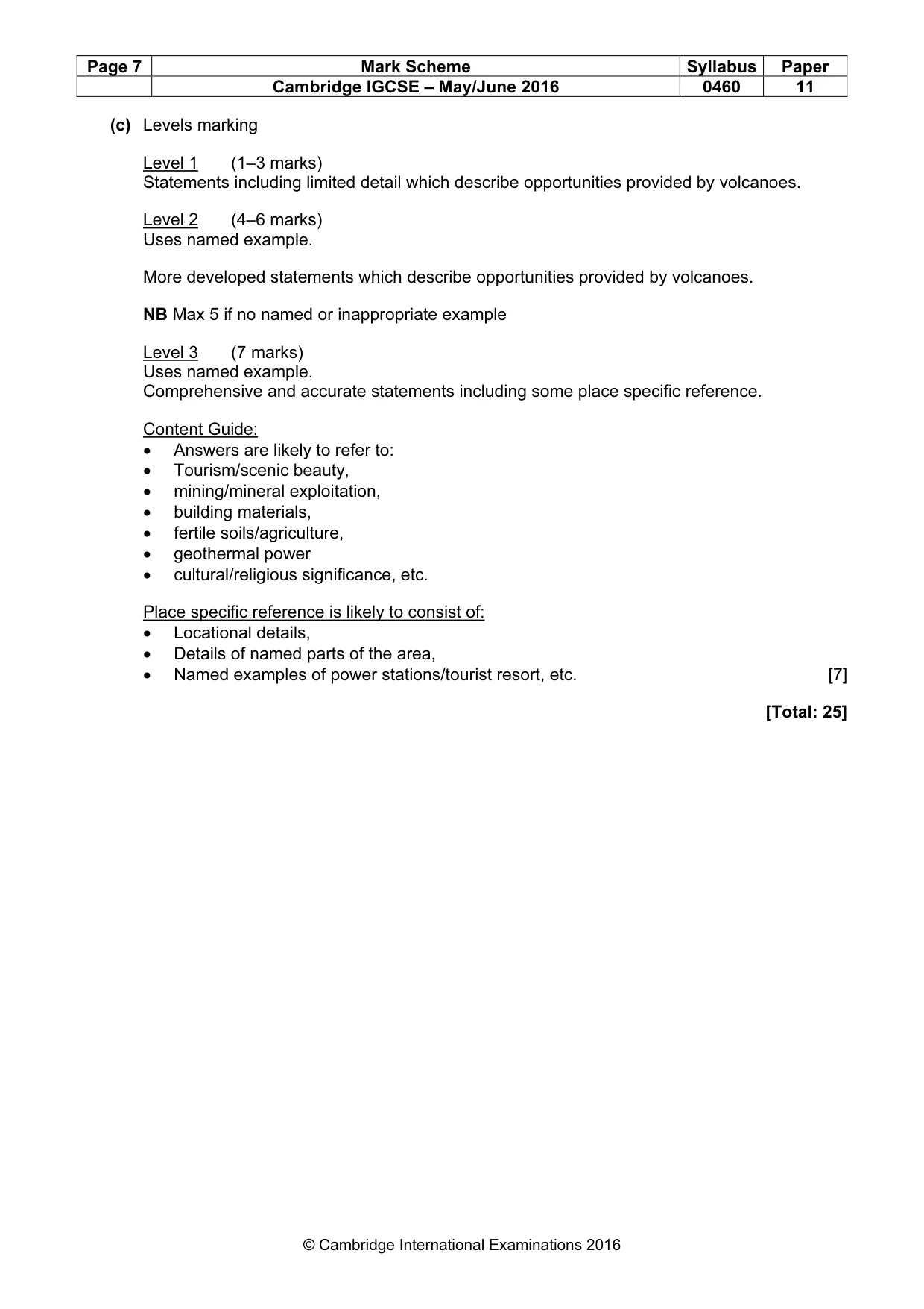 Mark scheme, page 7 of 13