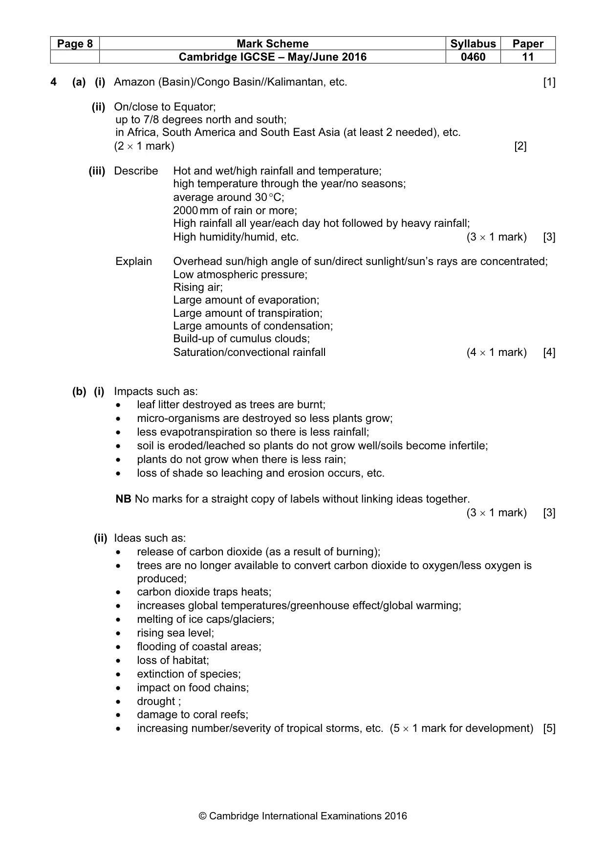 Mark scheme, page 8 of 13