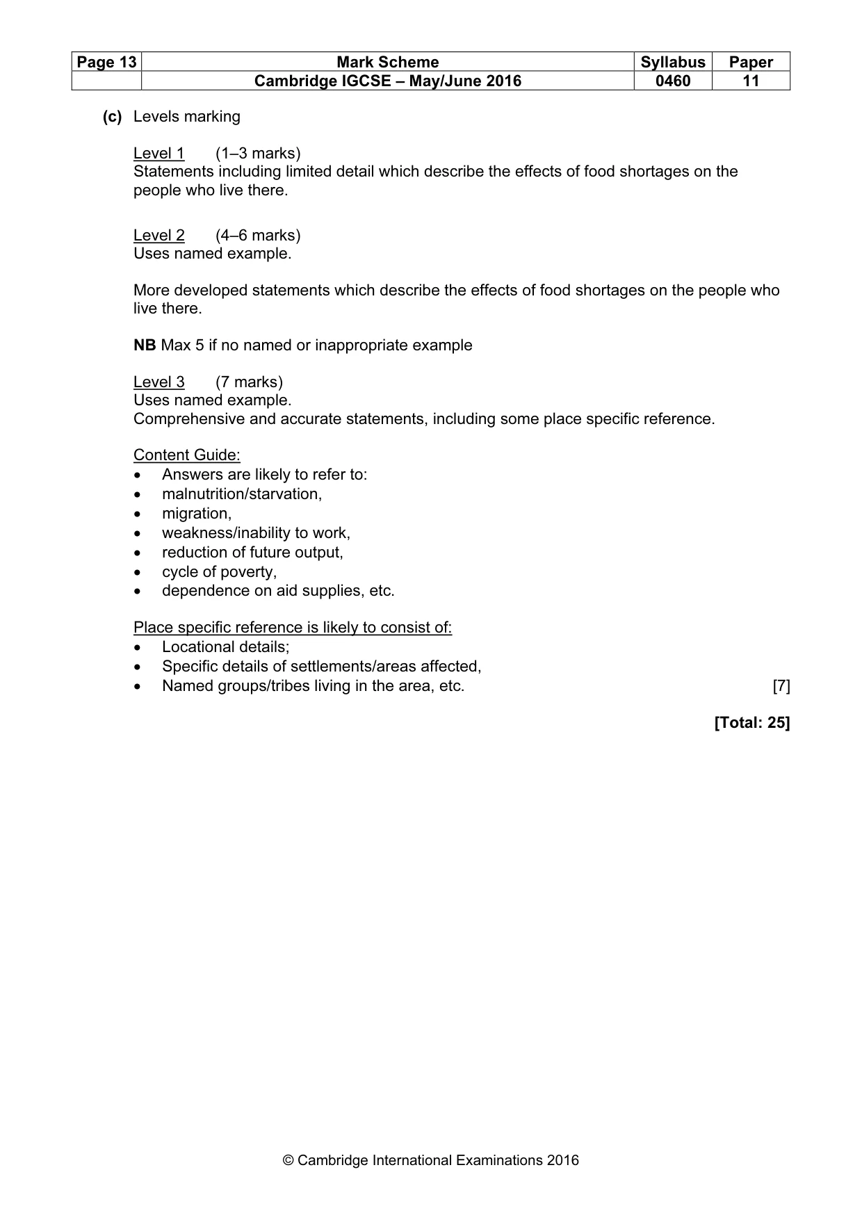 Mark scheme, page 13 of 13