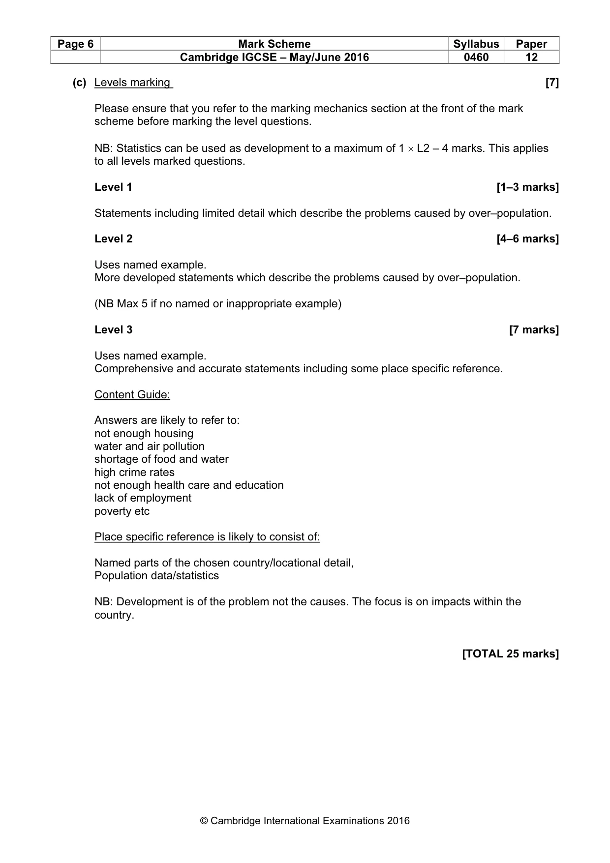 Mark scheme, page 6 of 20