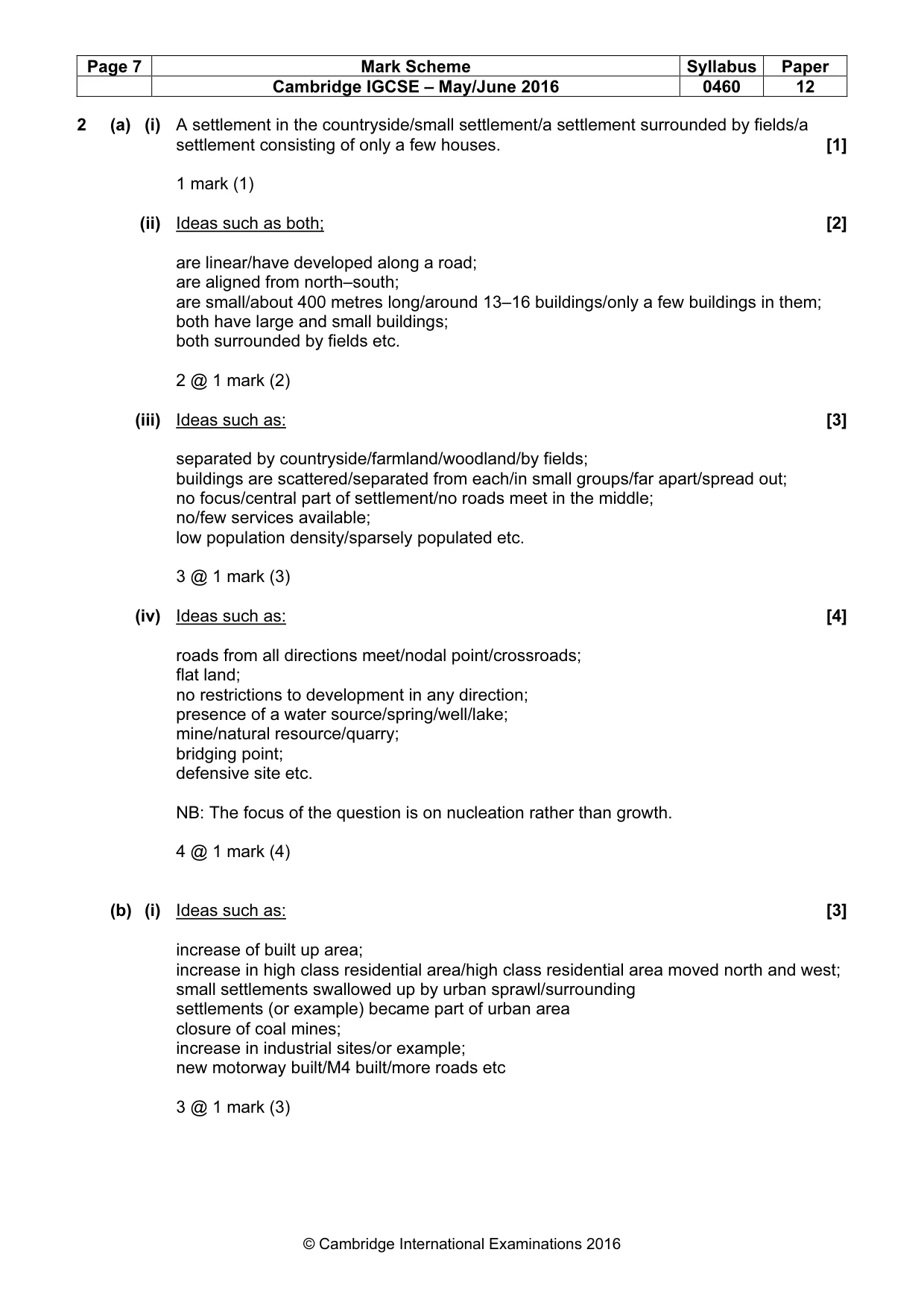 Mark scheme, page 7 of 20