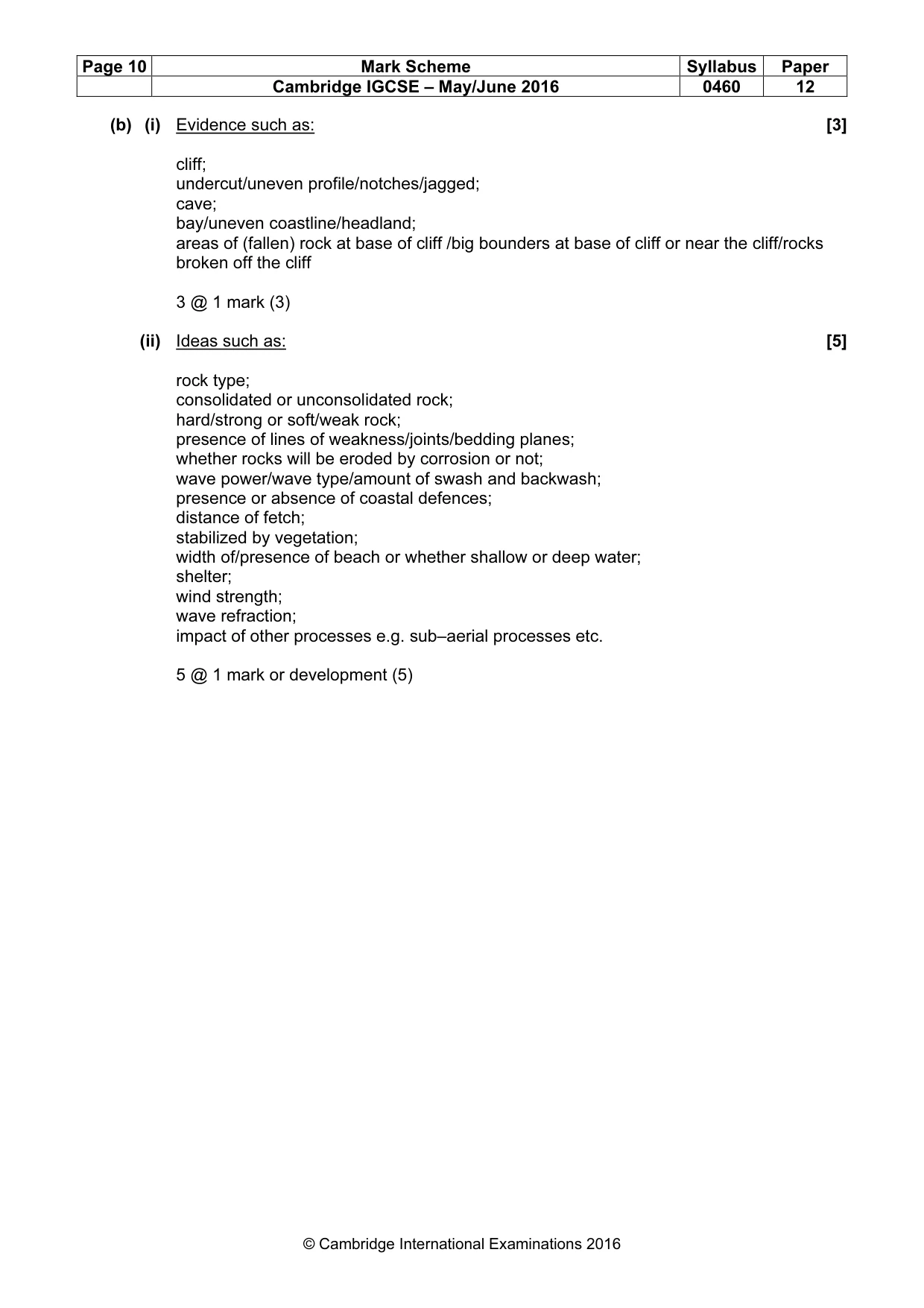Mark scheme, page 10 of 20