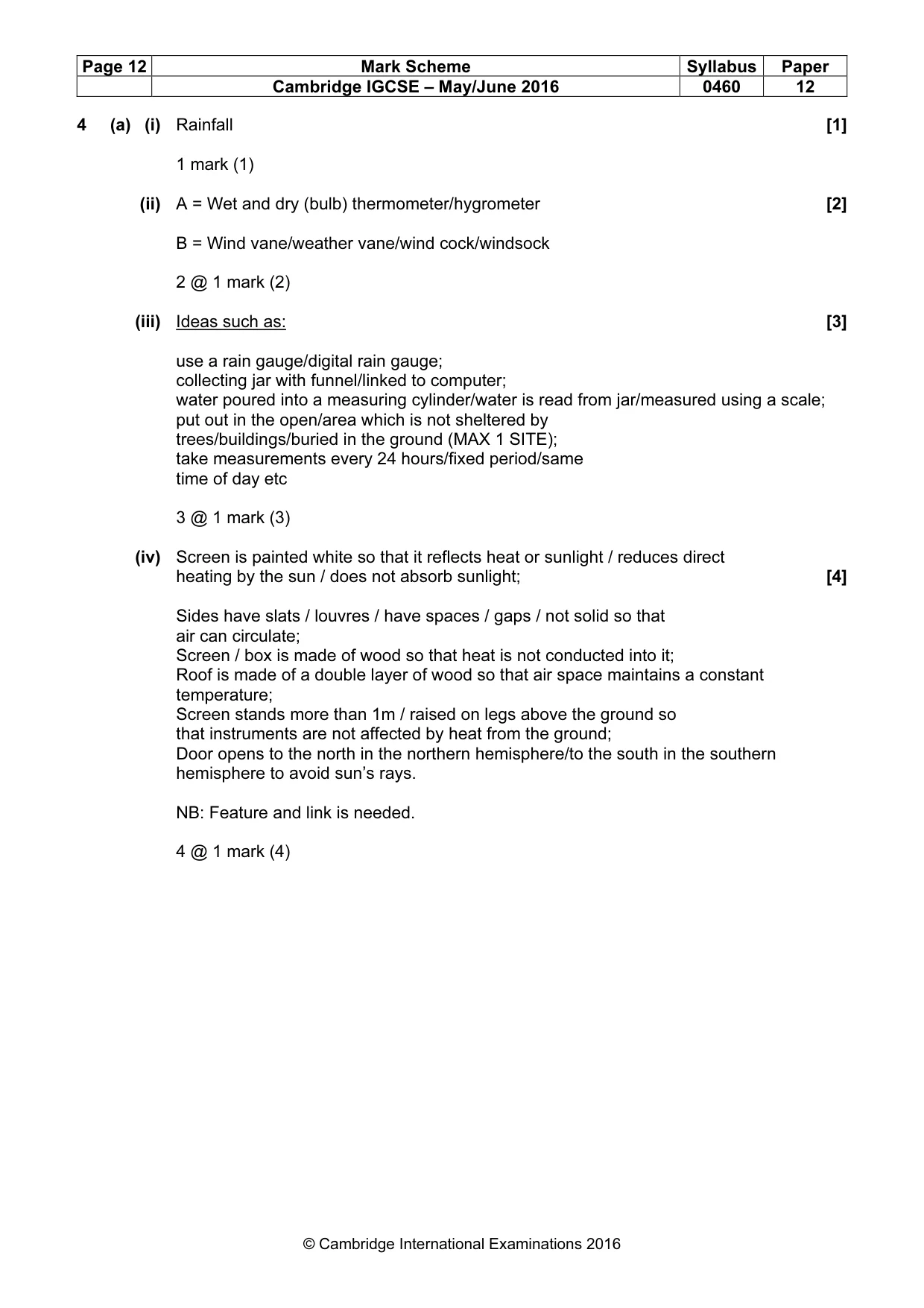 Mark scheme, page 12 of 20