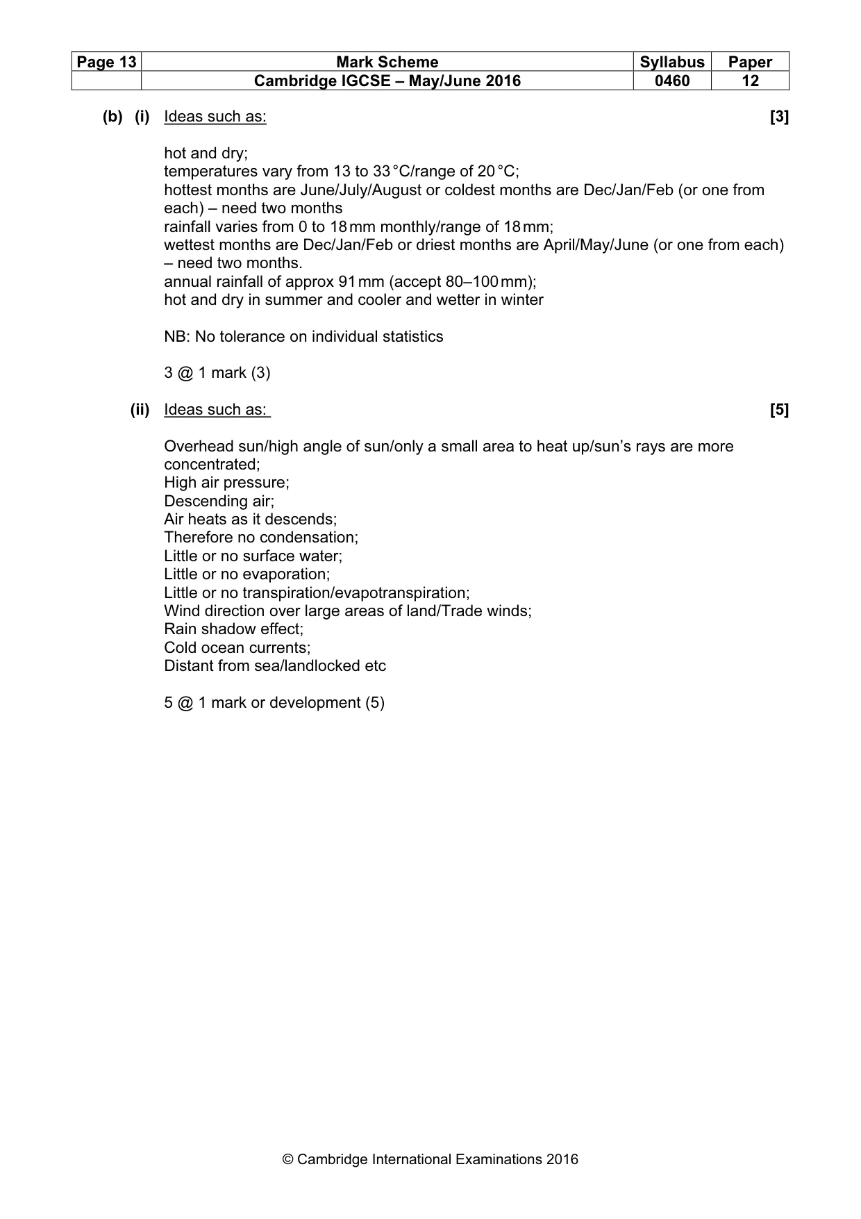 Mark scheme, page 13 of 20