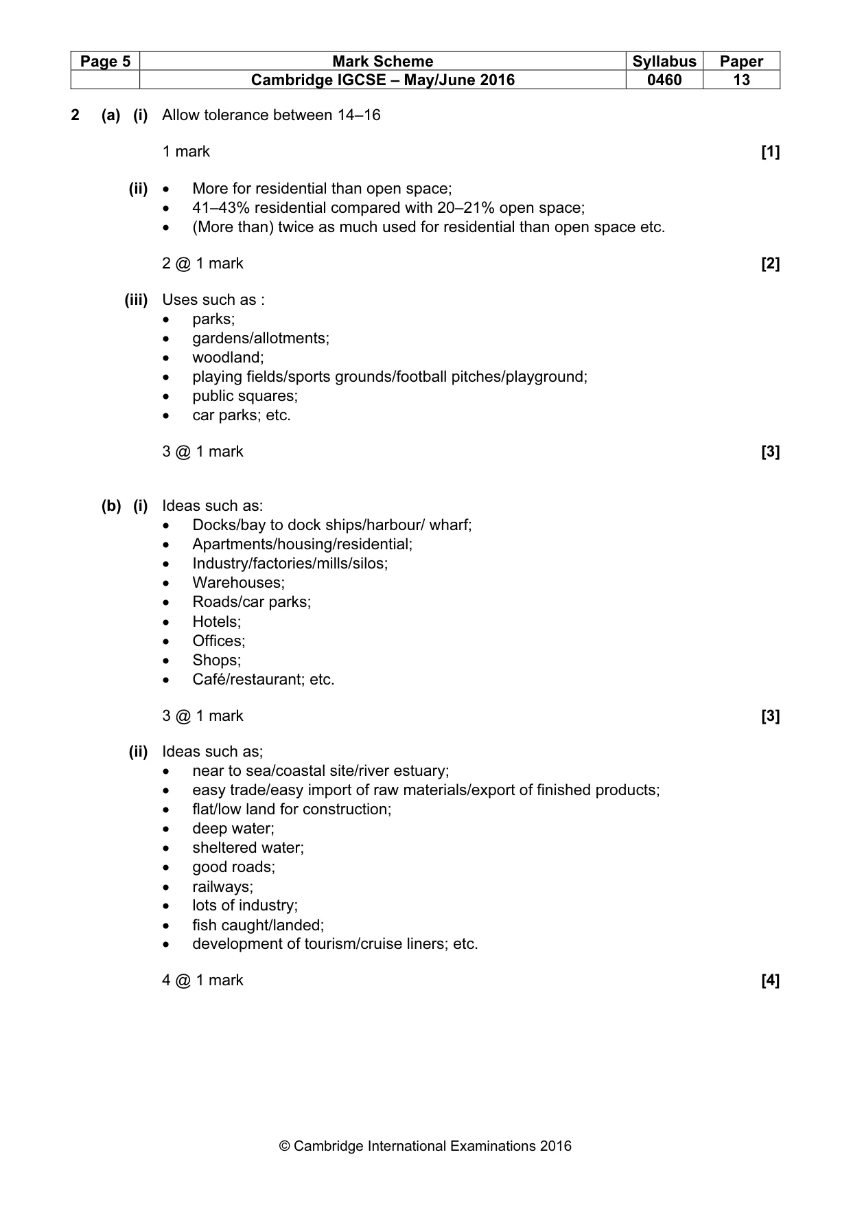 Mark scheme, page 5 of 15