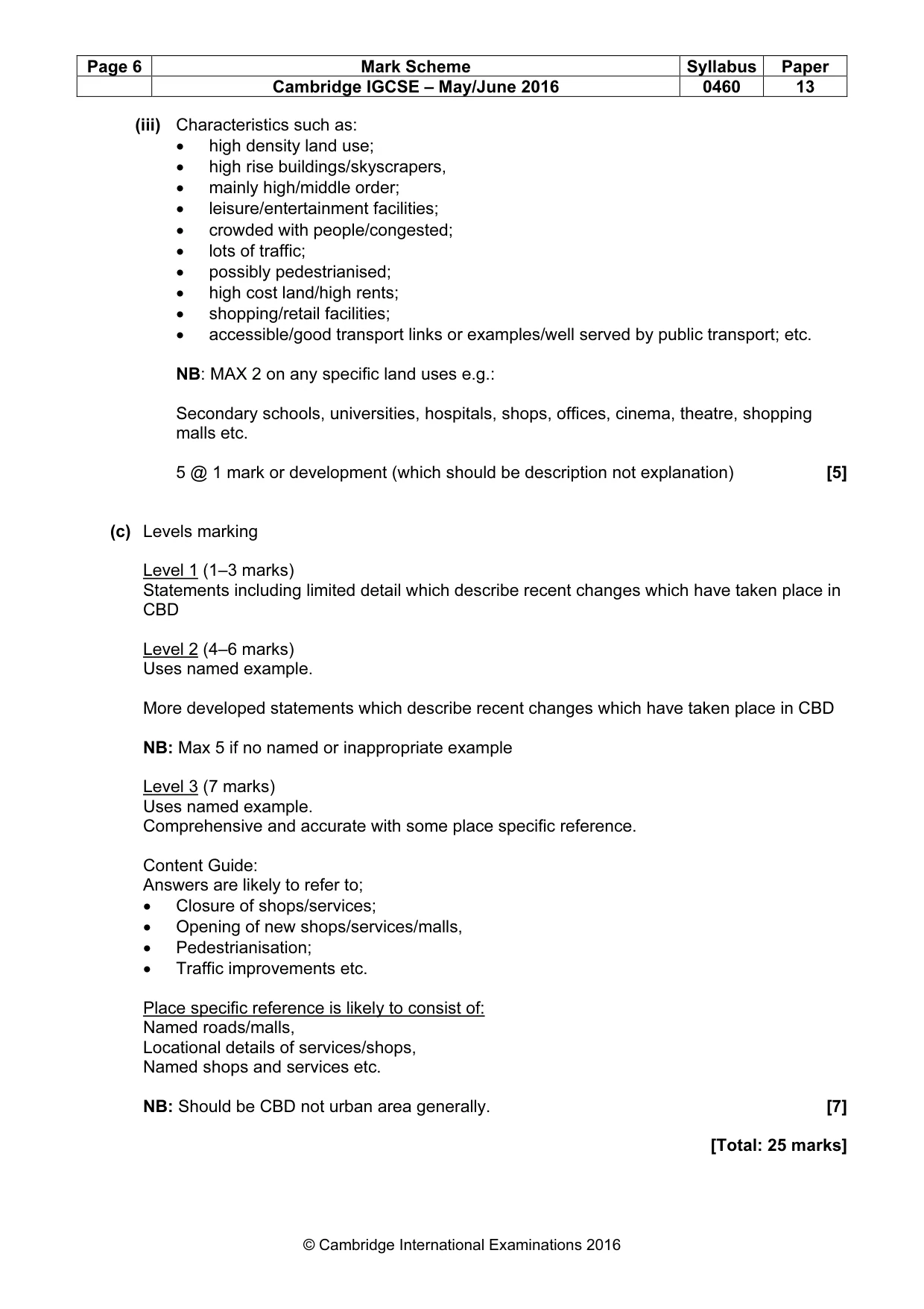 Mark scheme, page 6 of 15