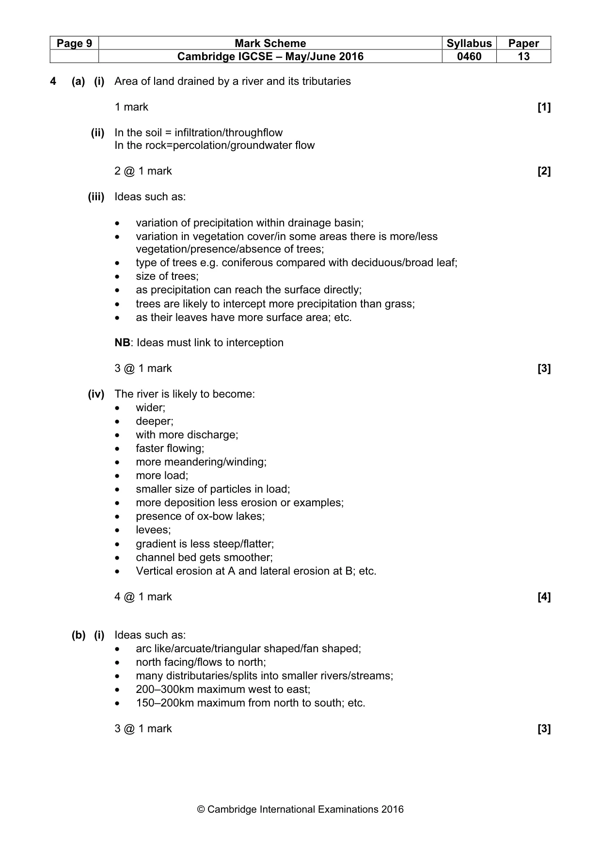 Mark scheme, page 9 of 15