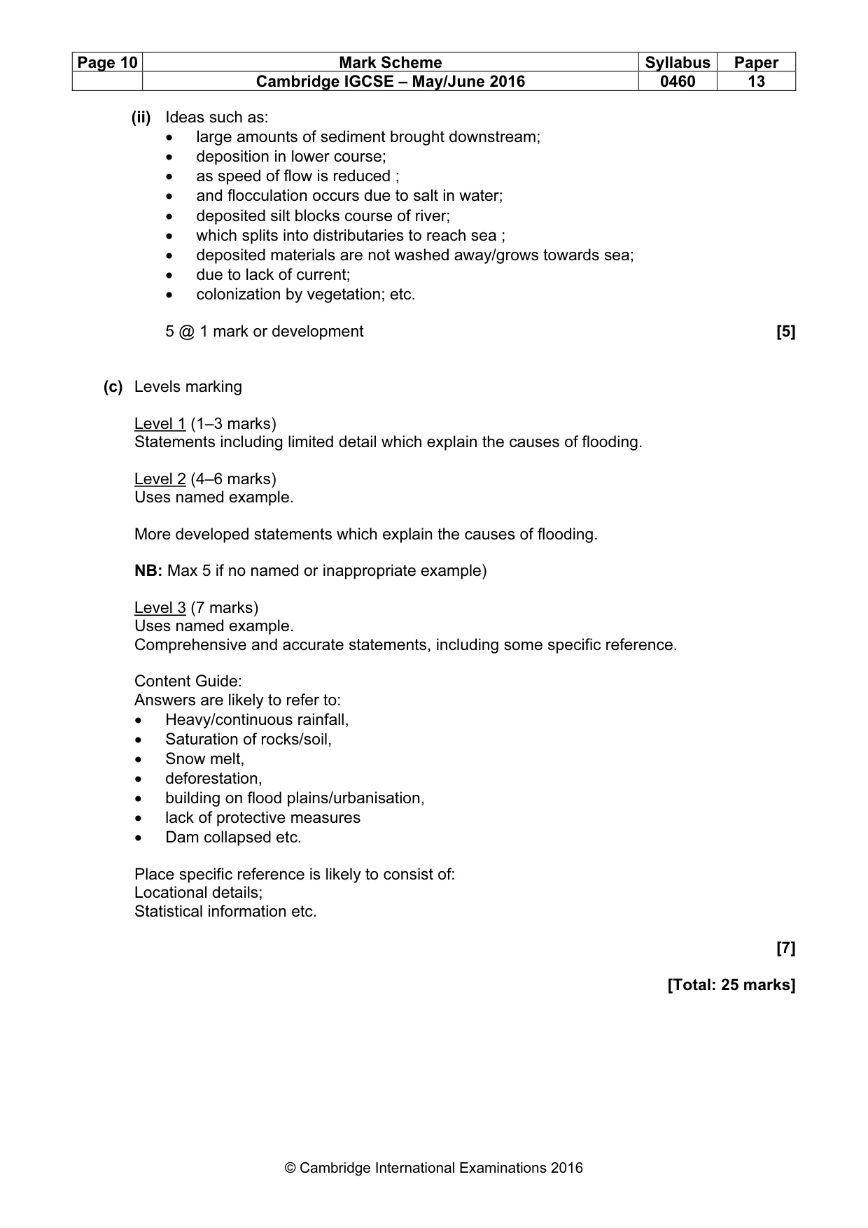 Mark scheme, page 10 of 15