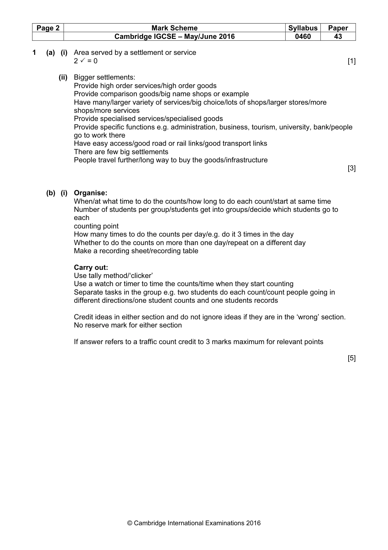Mark scheme, page 2 of 8