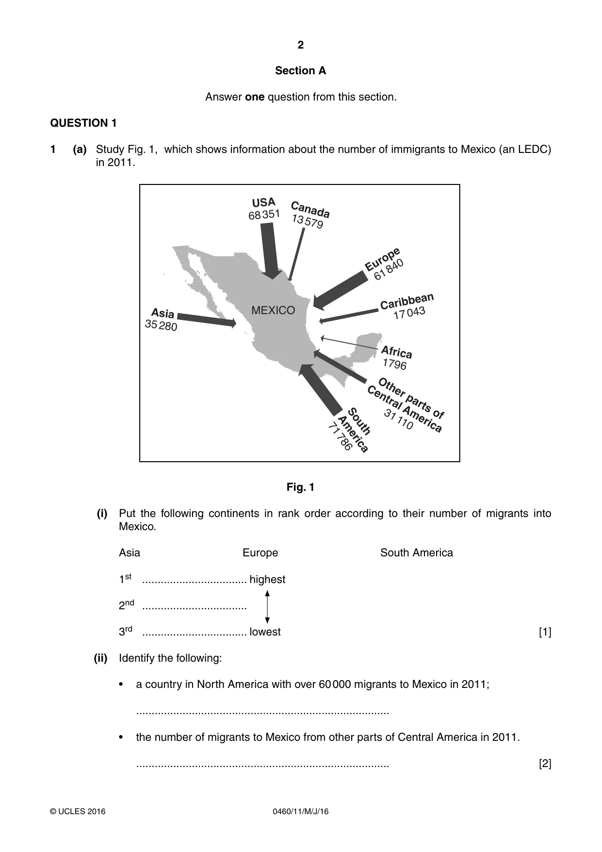 Cambridge IGCSE Geography 0460 2016 May/June Paper 1 · Variant 1 question paper, page 2 of 36