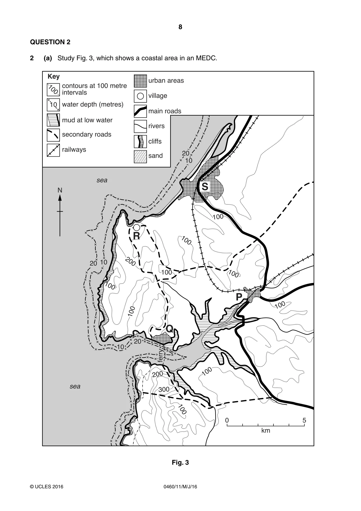 Cambridge IGCSE Geography 0460 2016 May/June Paper 1 · Variant 1 question paper, page 8 of 36