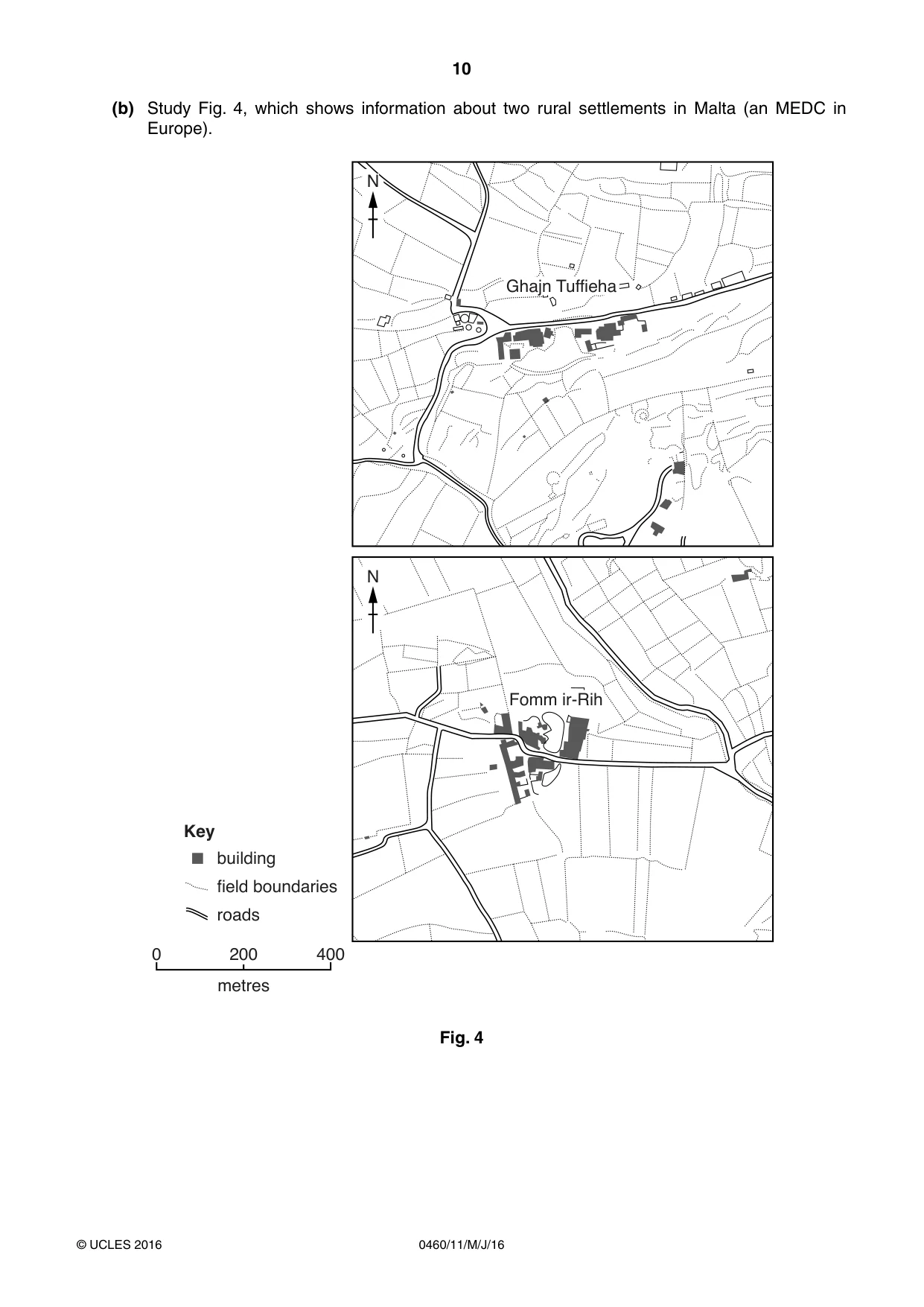 Cambridge IGCSE Geography 0460 2016 May/June Paper 1 · Variant 1 question paper, page 10 of 36
